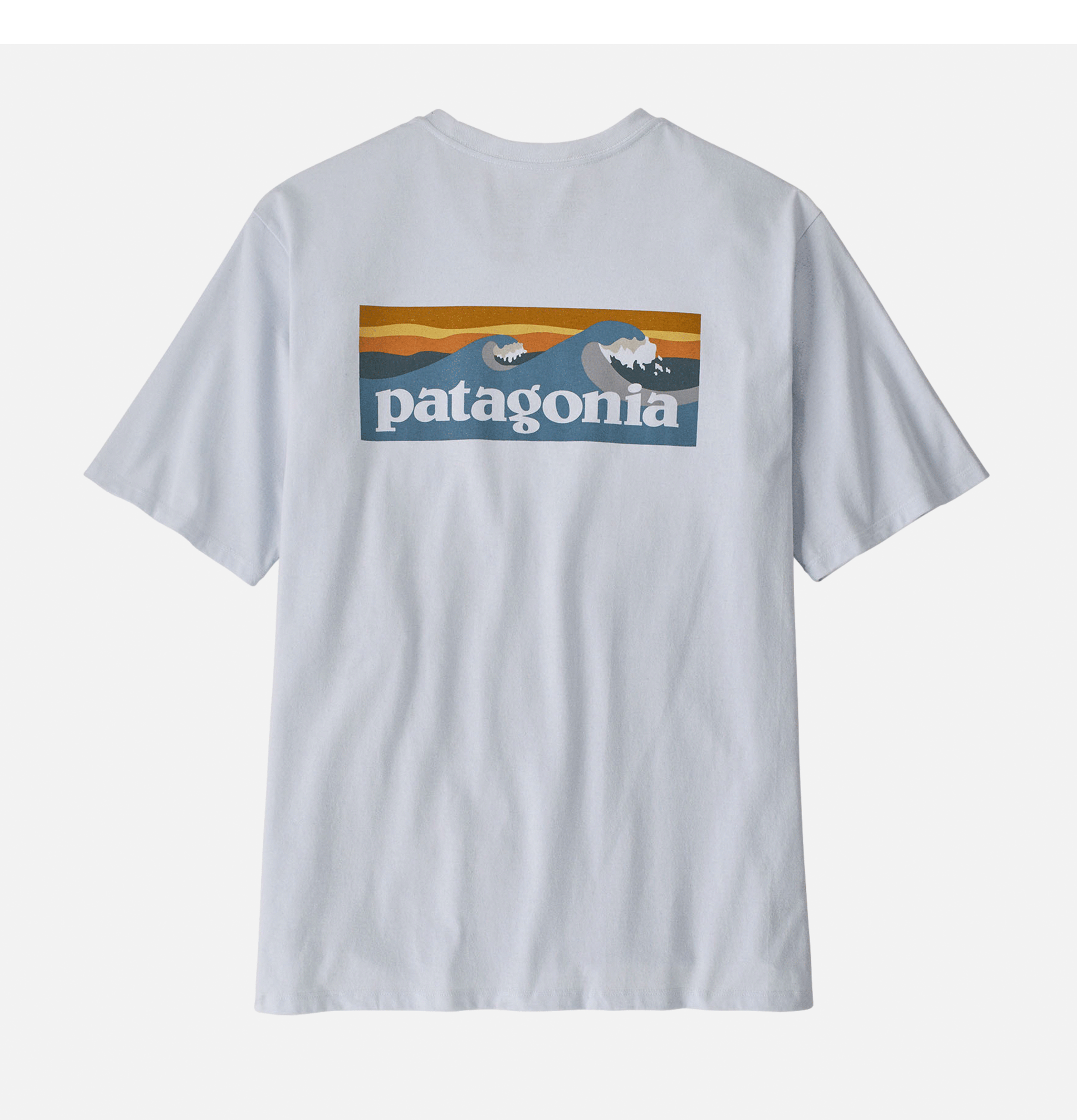 T-shirt Patagonia Boardshort Logo Pocket White