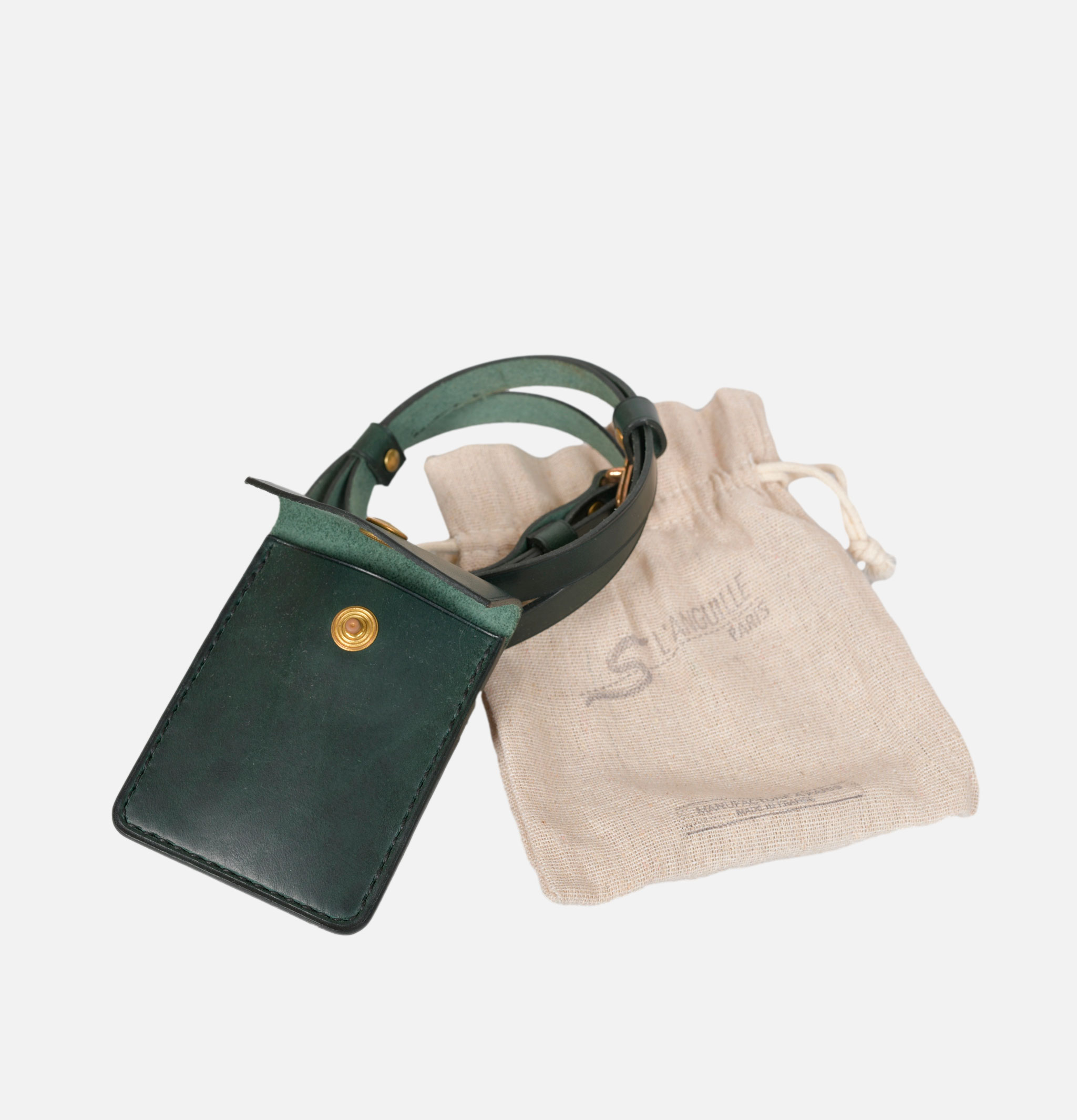 L'anguille | Pochette Cartes Vert | Royalcheese Paris