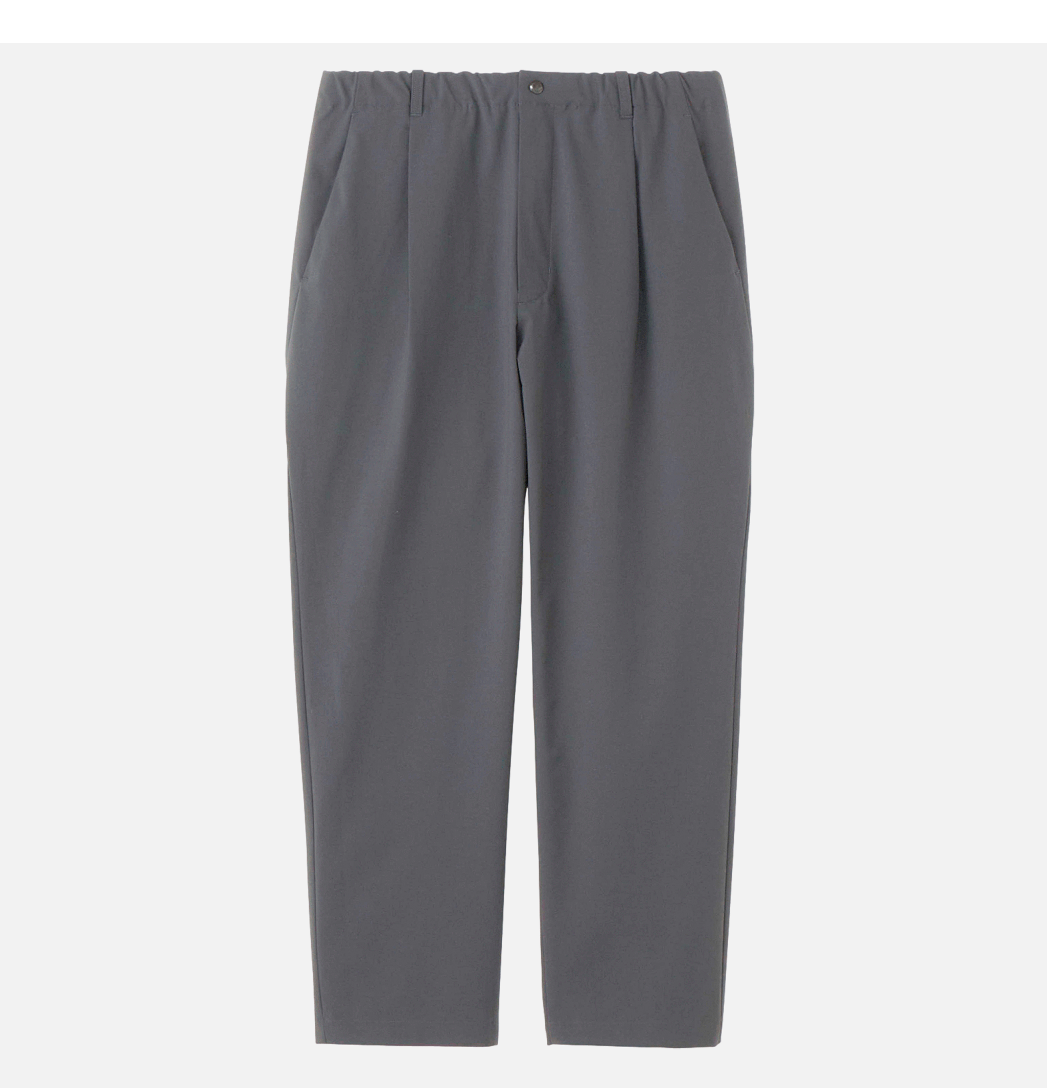 Goldwin Pantalon One Tuck Tapered Light Gris