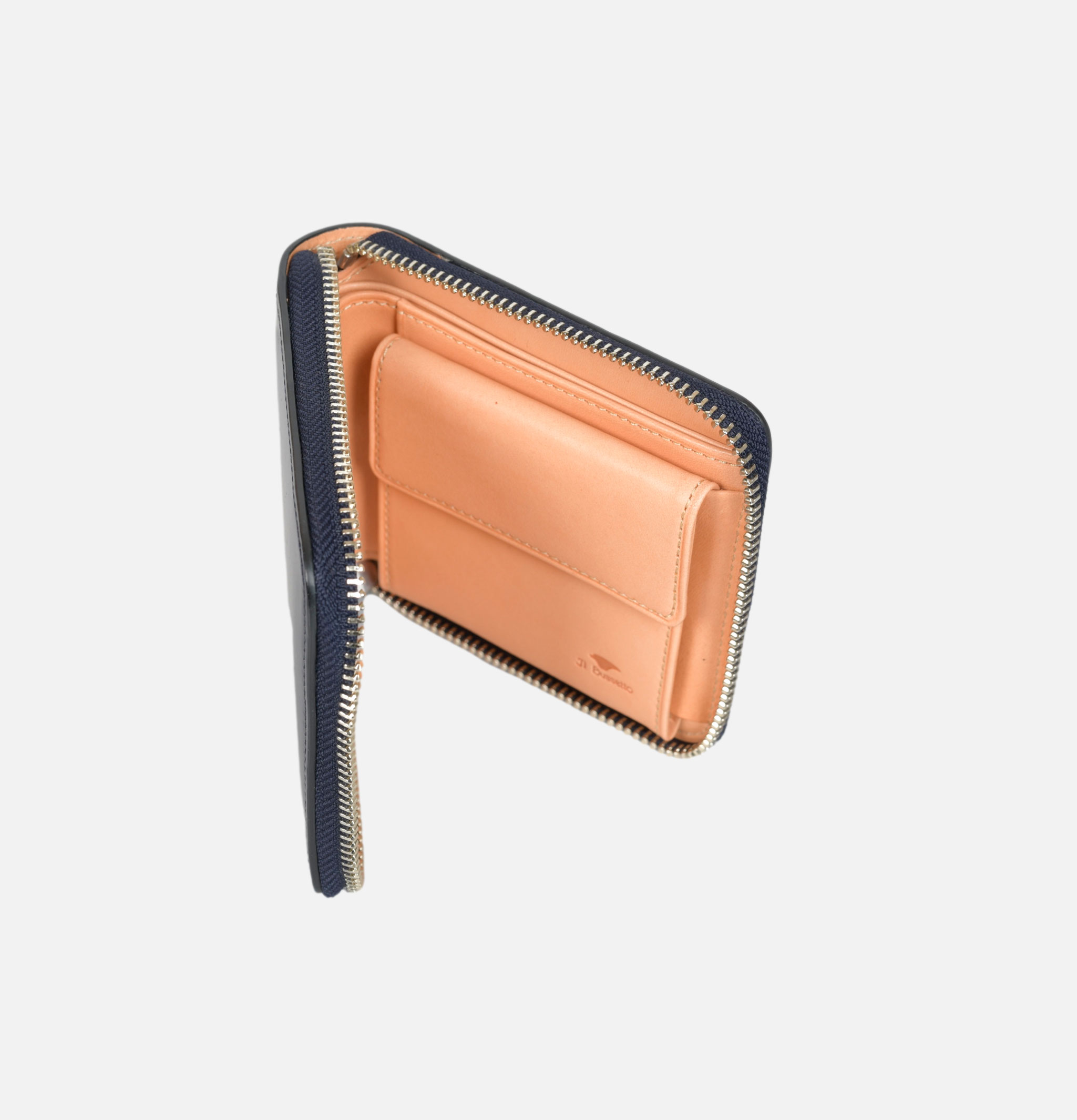 Porte-feuille Il Bussetto Bi-Fol Coin Navy