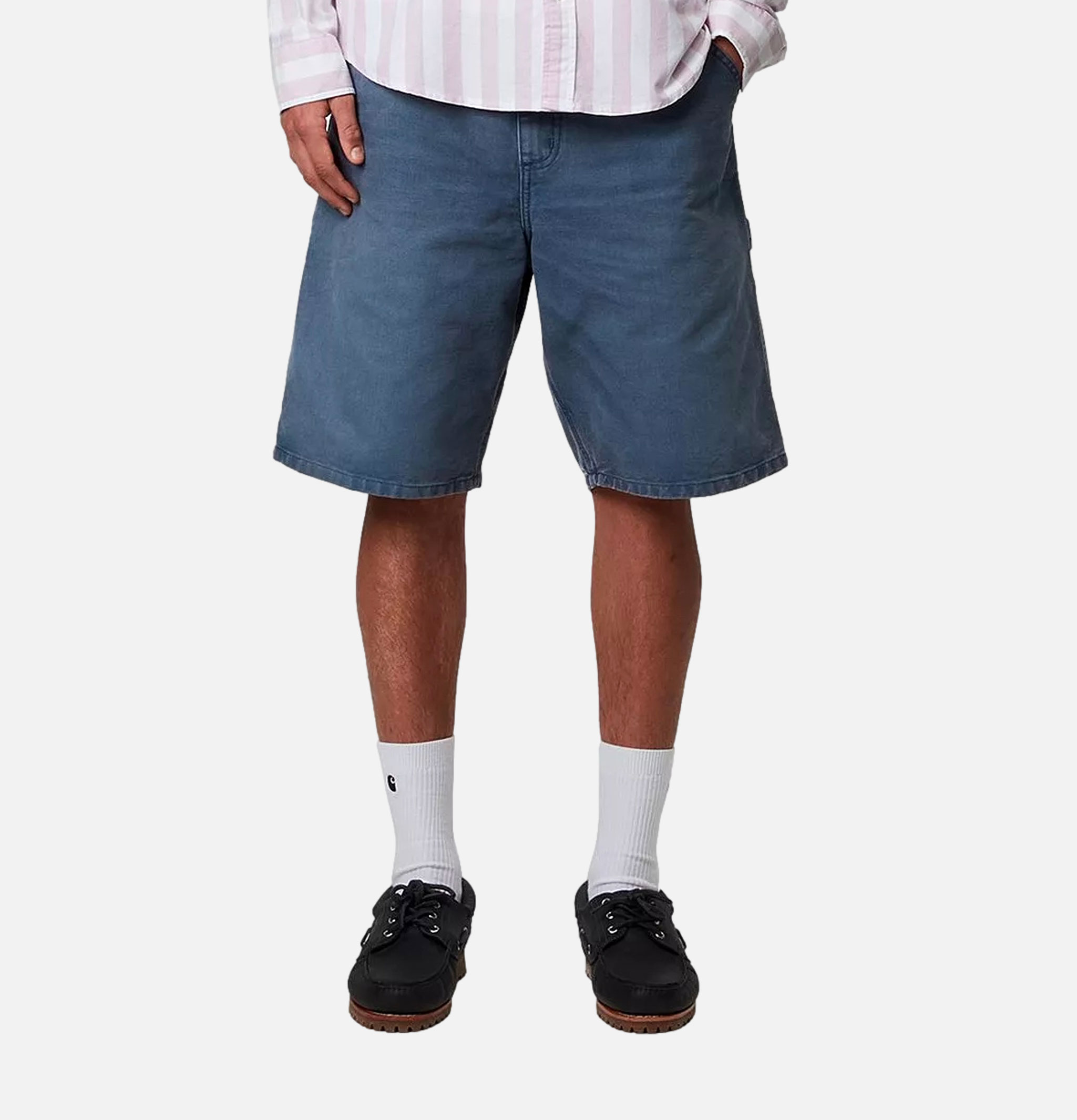 Carhartt WIP Double Knee Short Dusky Blue