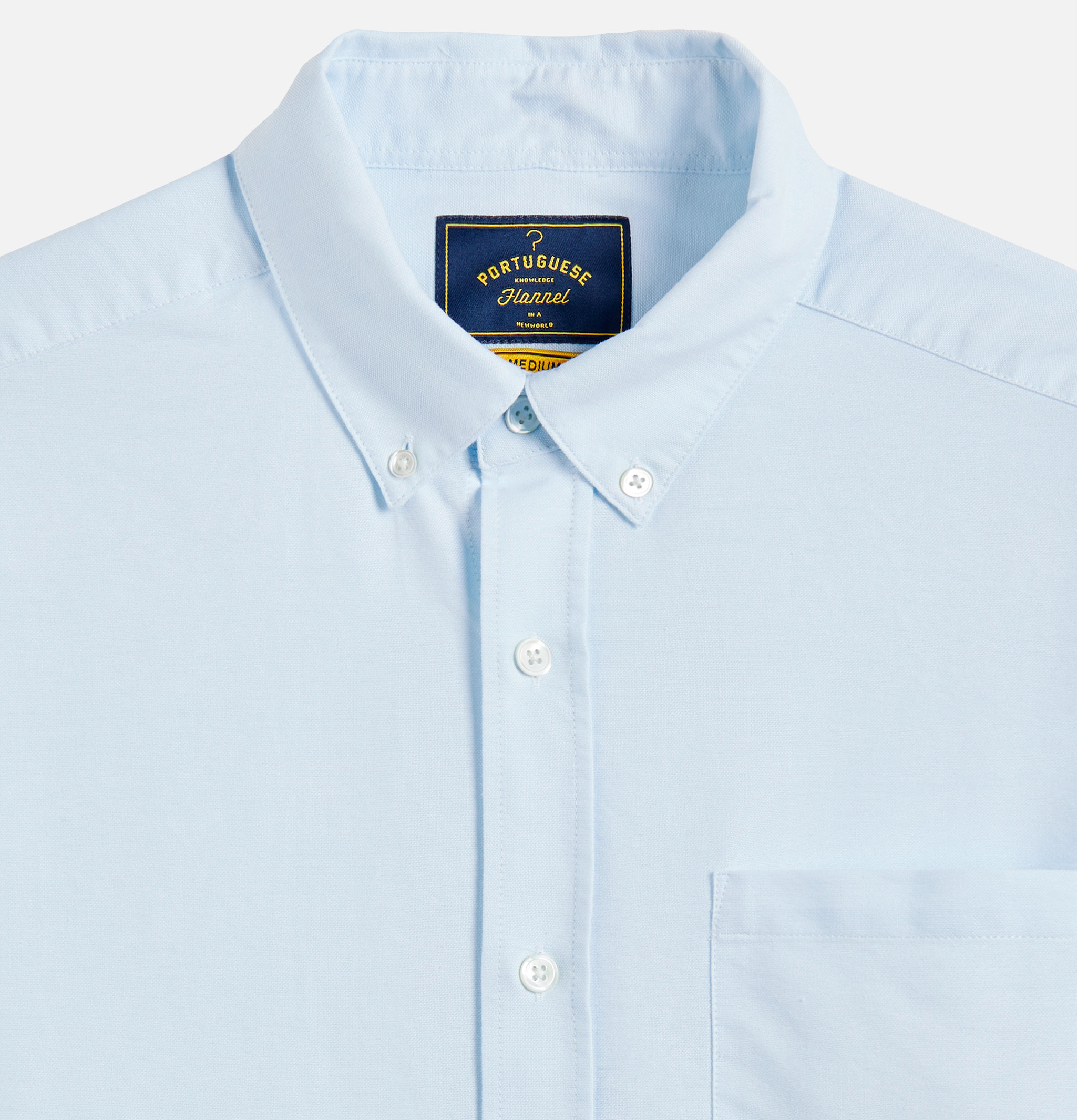 Portuguese Flannel Chemise Belavista Light Bleu