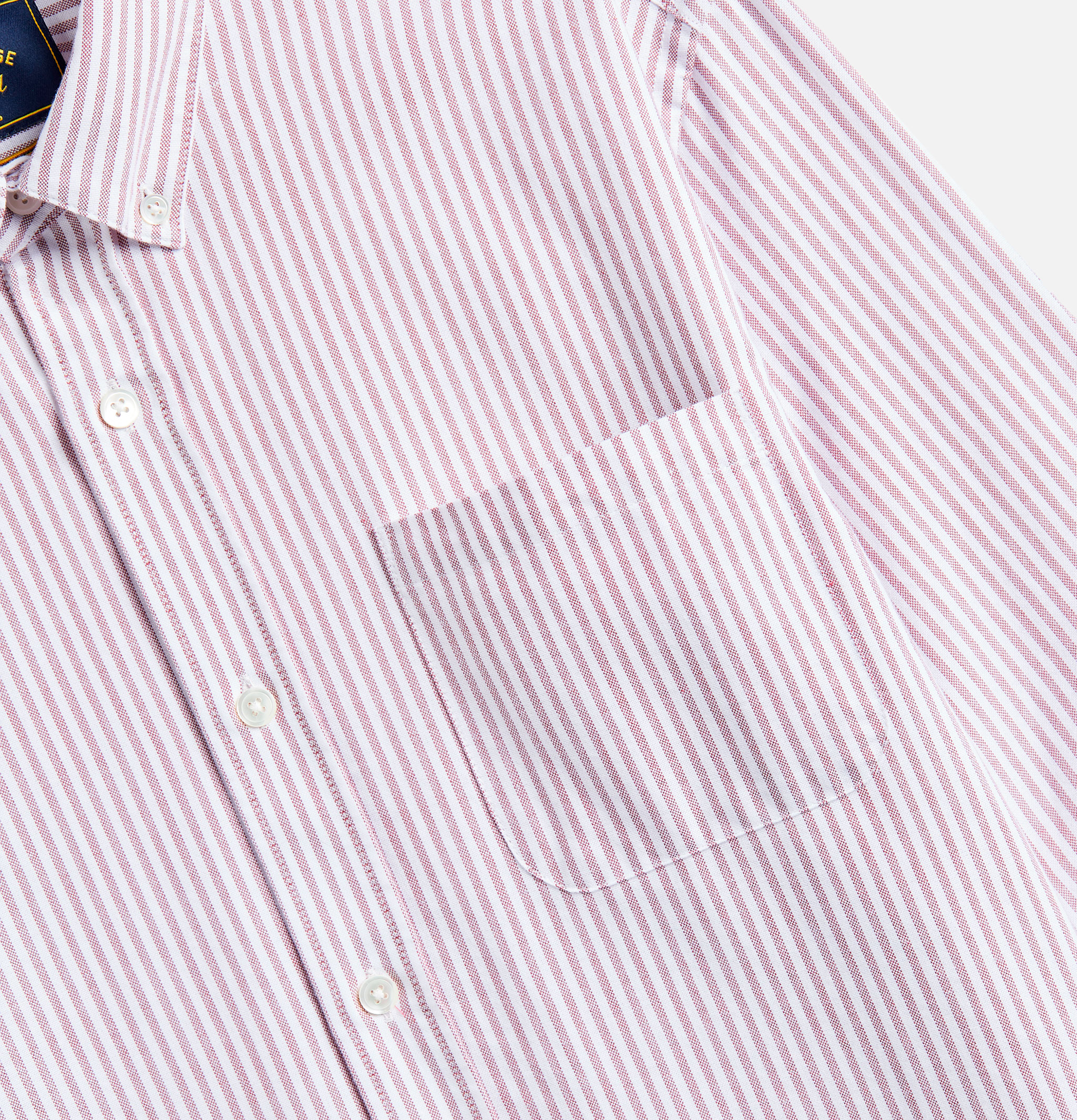 Portuguese Flannel Chemise Belavista Stripes Bordeaux