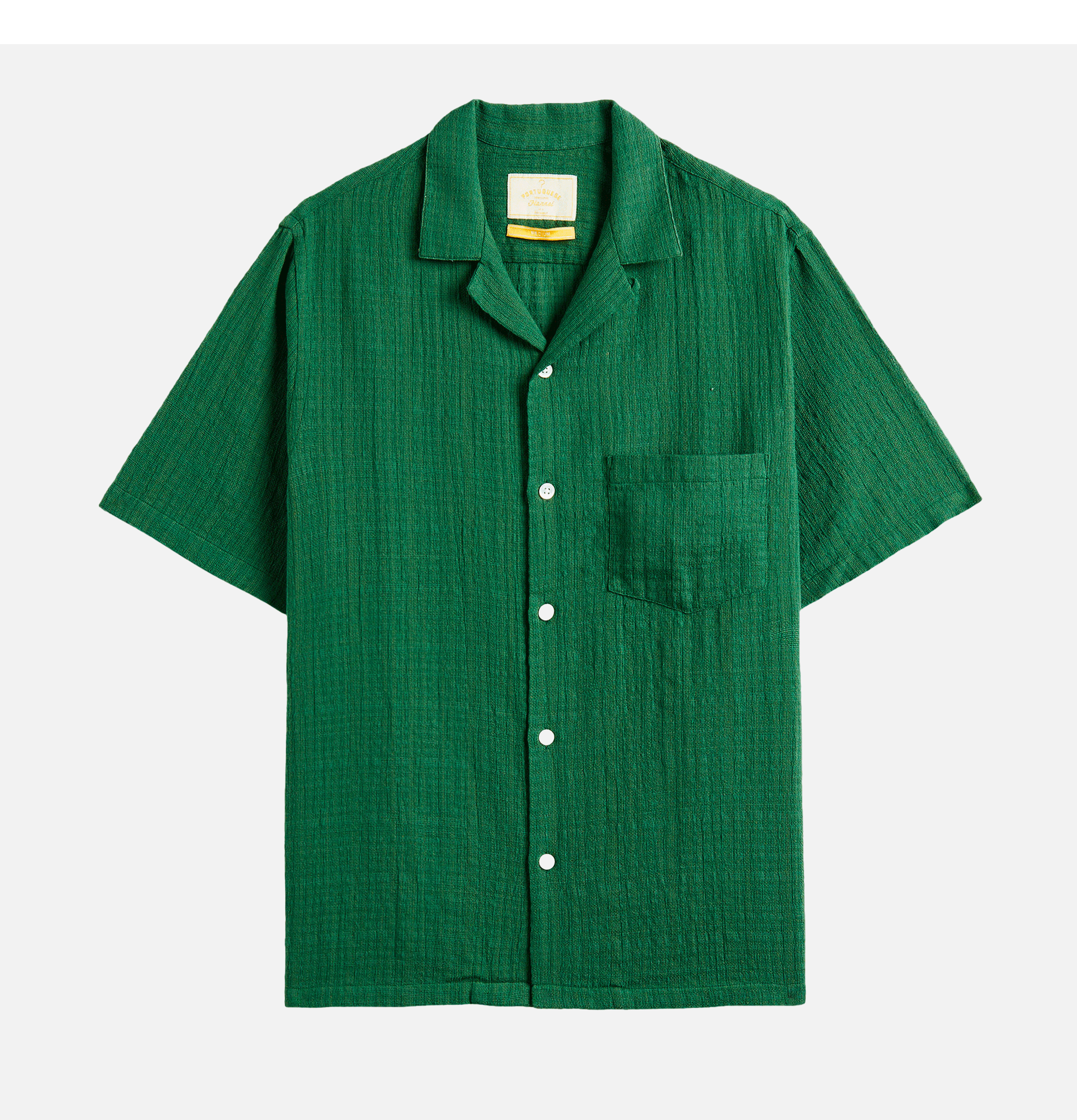 Portuguese Flannel Chemise Grain Vert