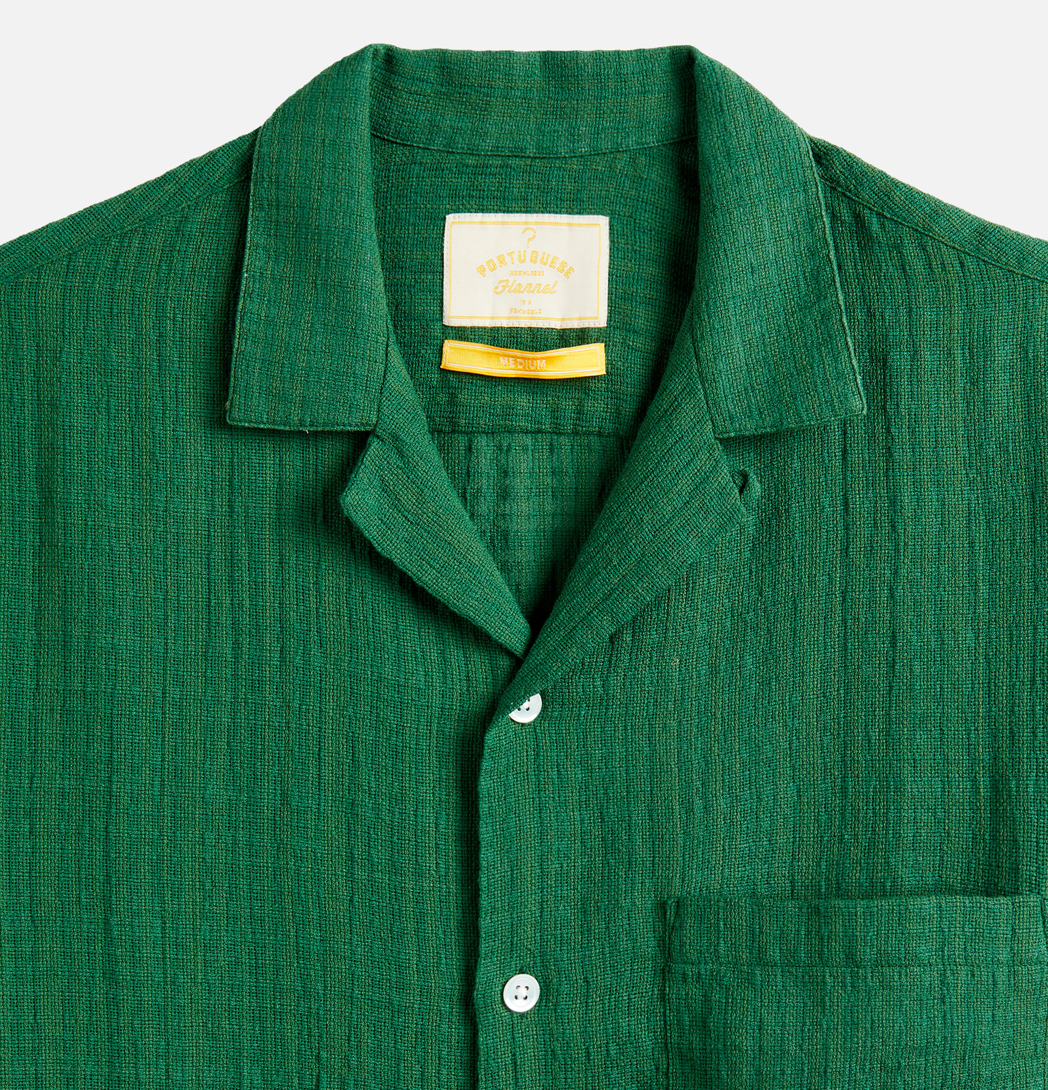 Portuguese Flannel Chemise Grain Vert
