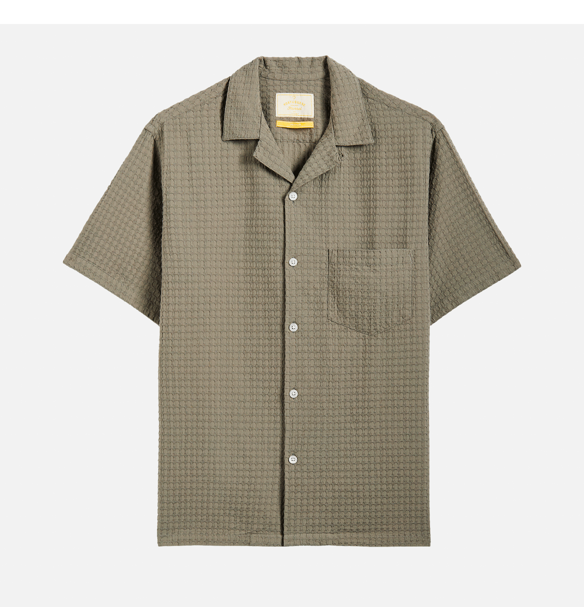 Portuguese Flannel Chemise Favo Kaki