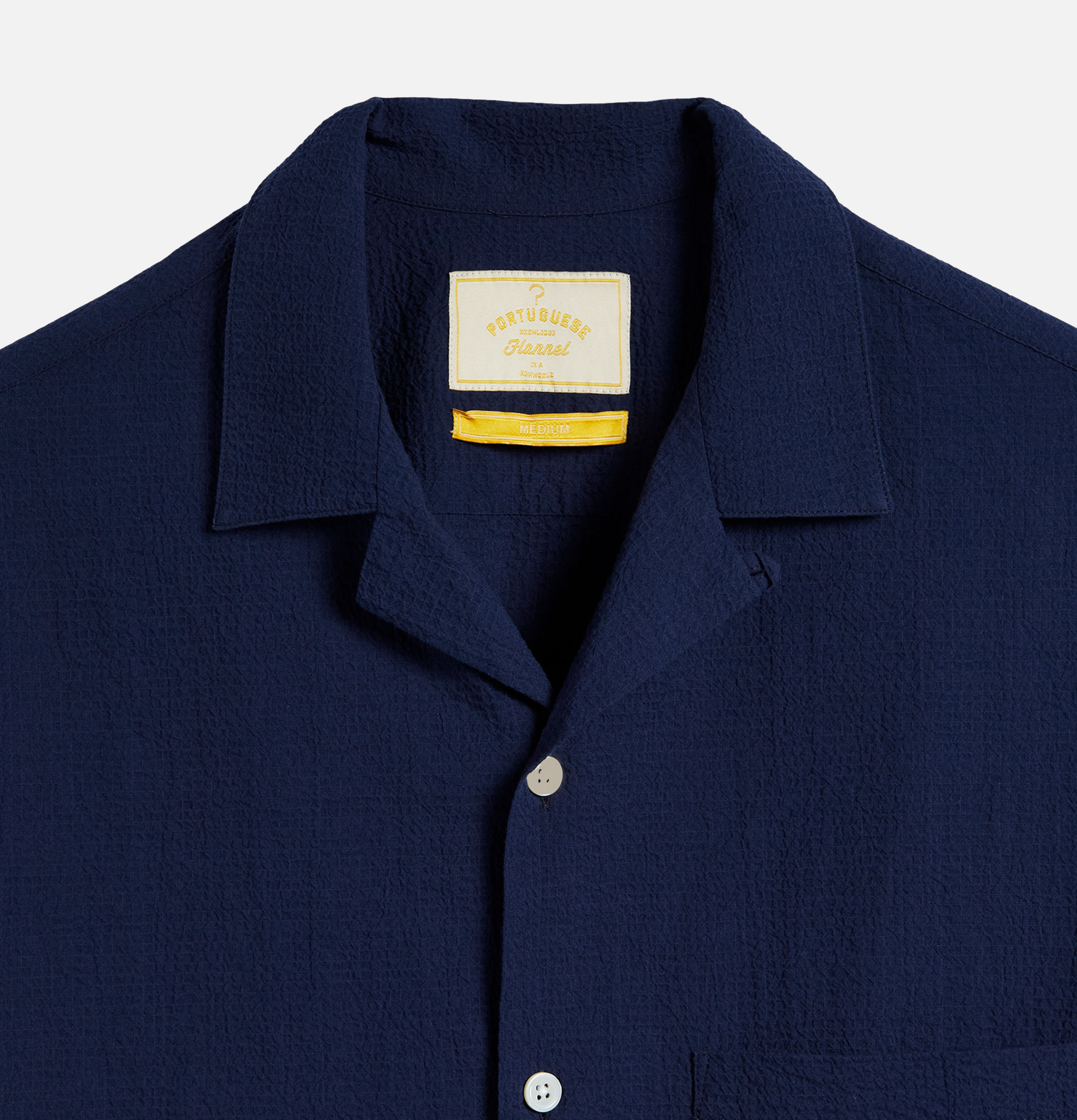 Portuguese Flannel Chemise Flame Navy