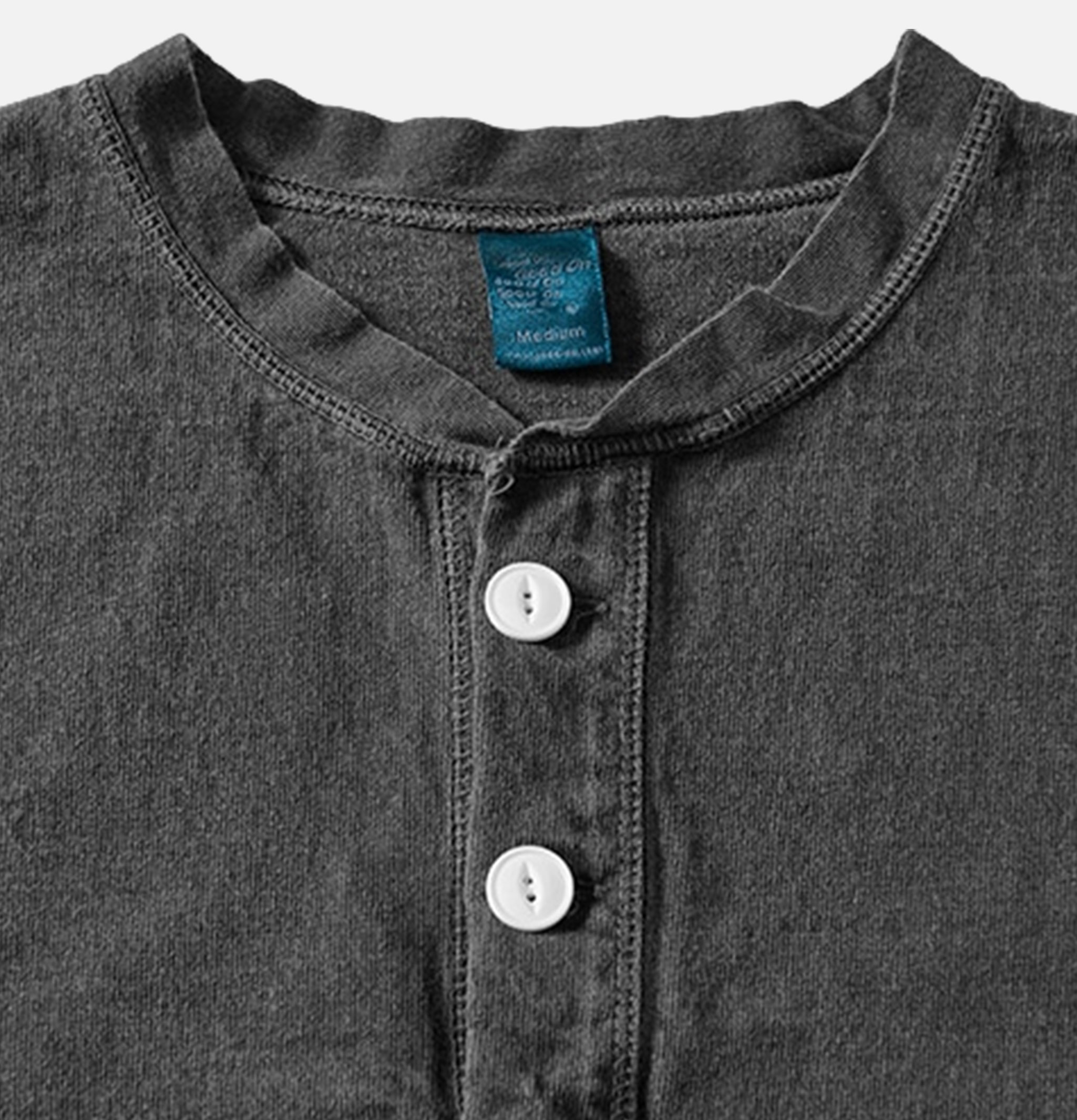 Good On Ls Heavy Henley Tee Noir