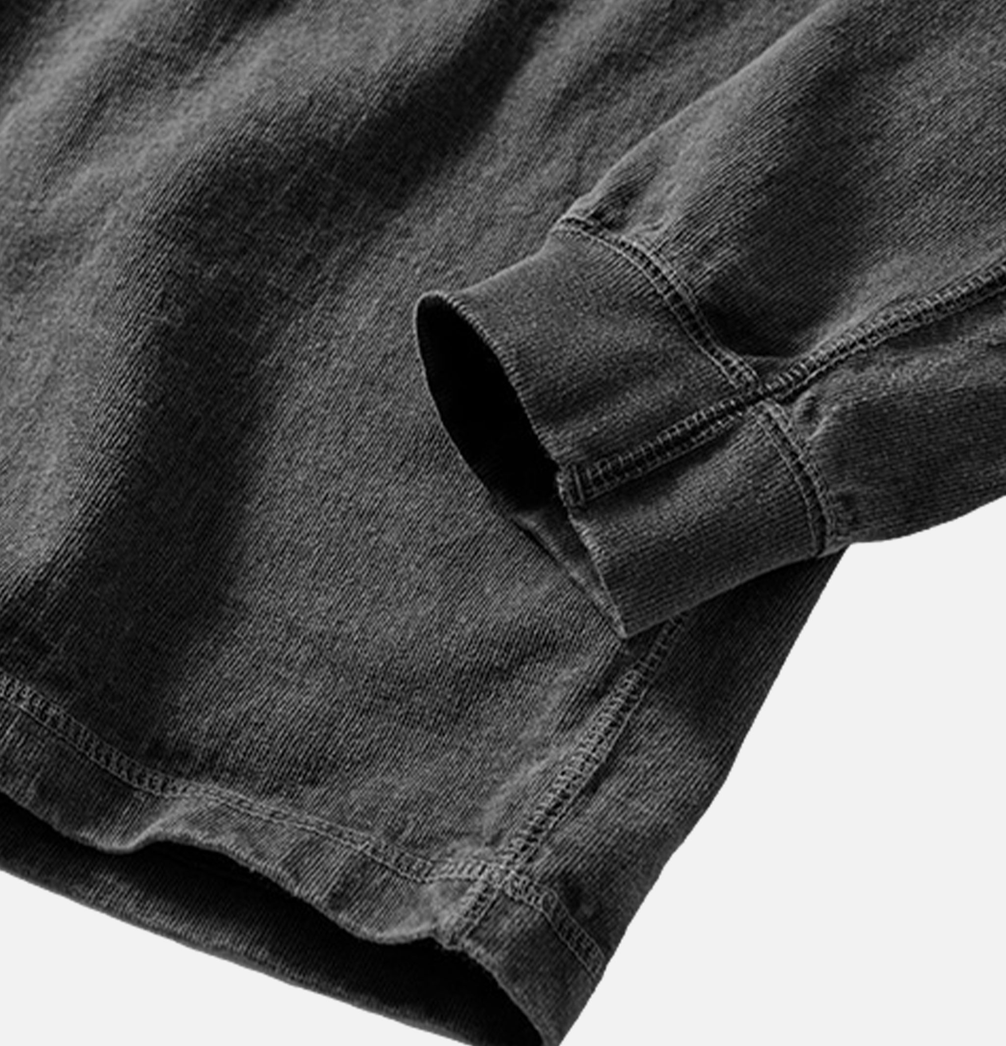 Good On Ls Heavy Henley Tee Noir