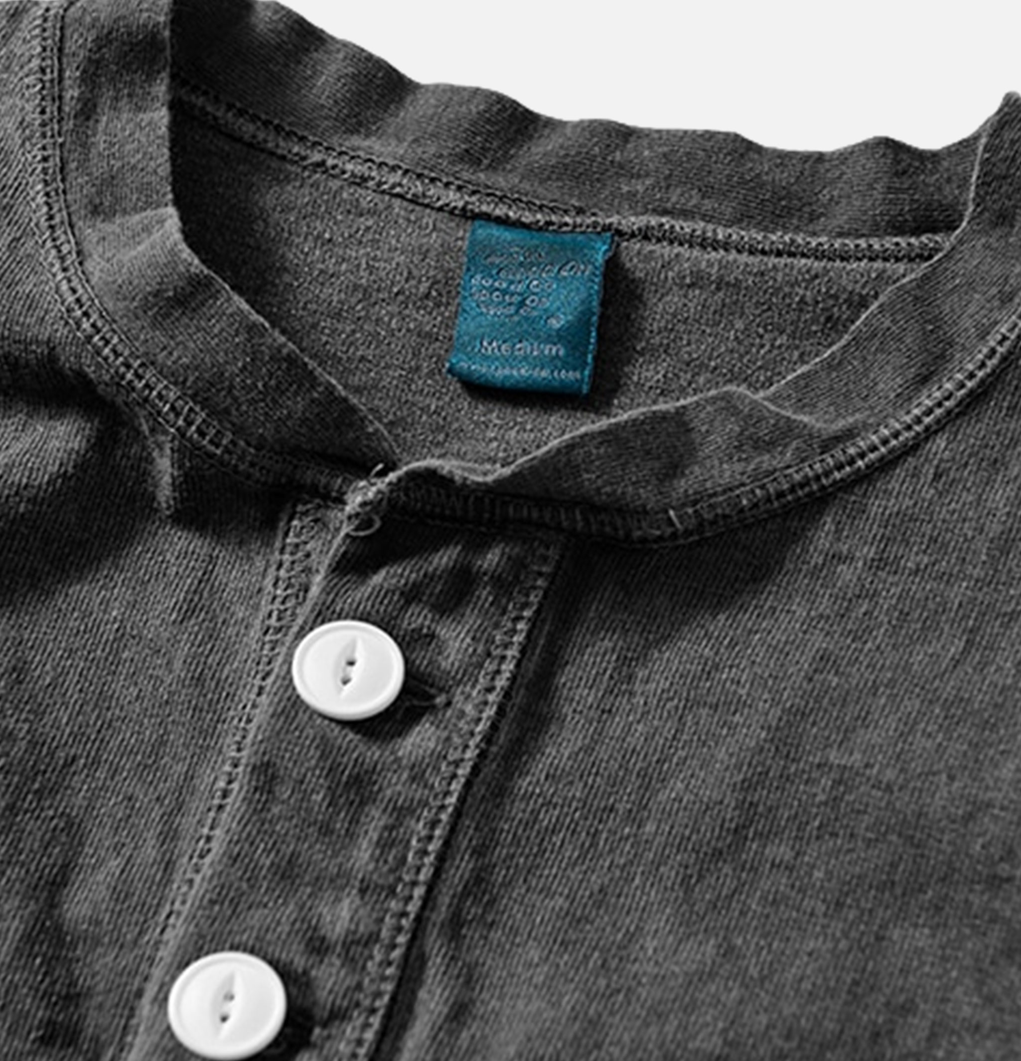 Good On Ls Heavy Henley Tee Noir