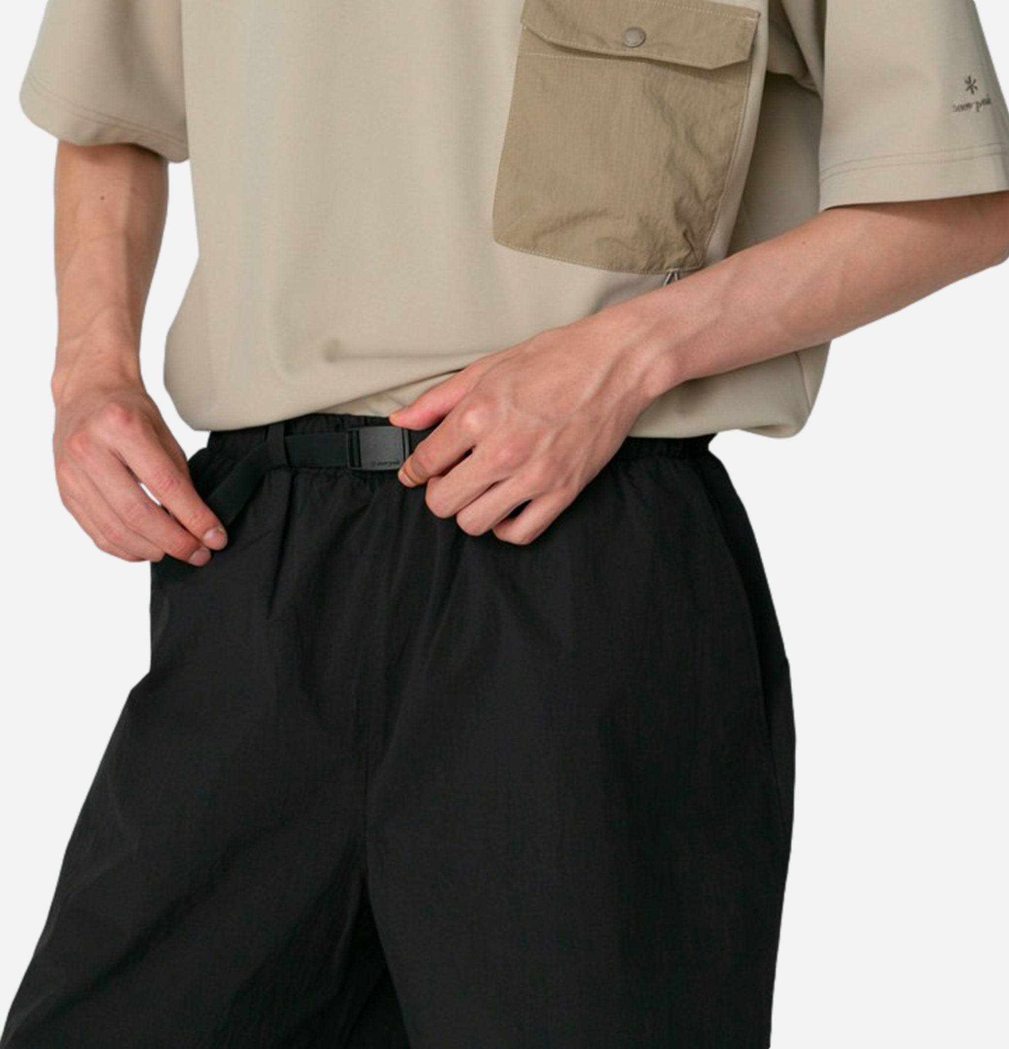 Snow Peak Nylon Tussah 2way Short Noir