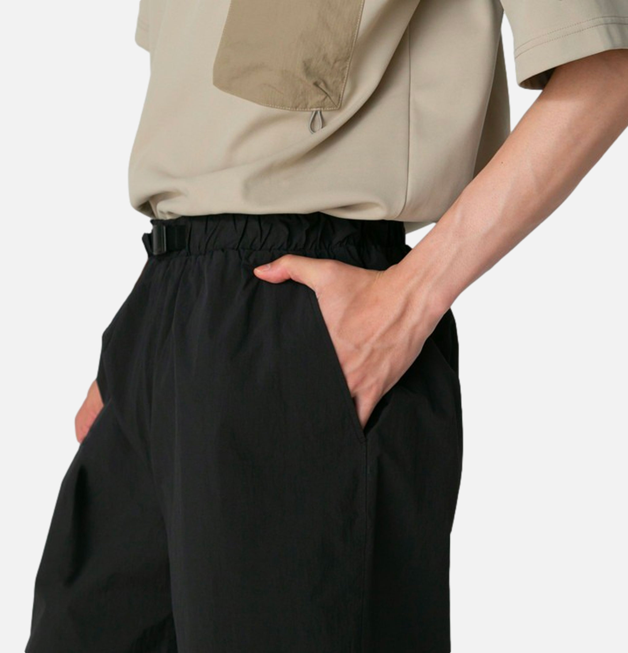 Snow Peak Nylon Tussah 2way Short Noir