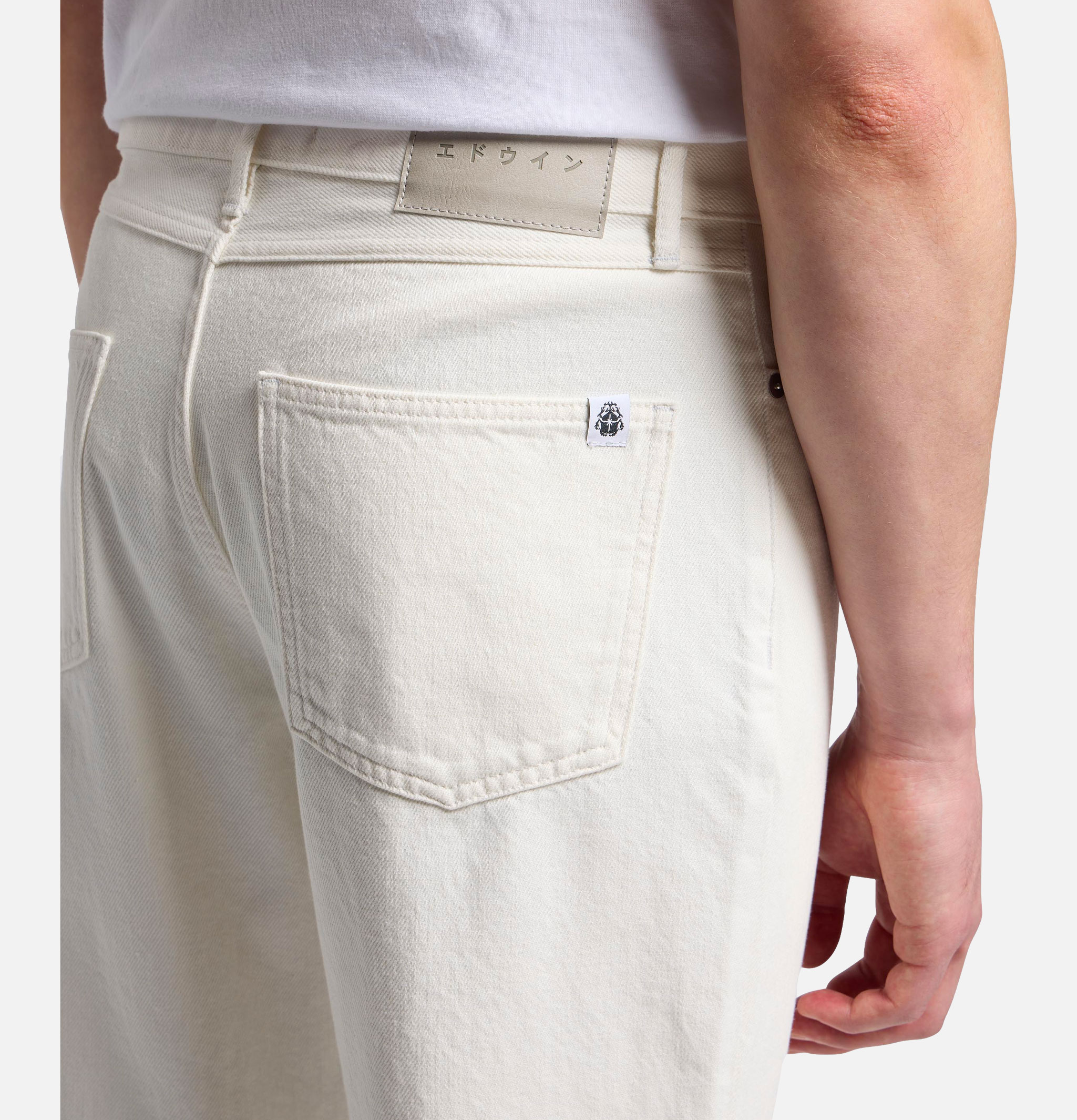 Edwin | Cosmos Pant Mopac White | Shop Royalcheese Paris
