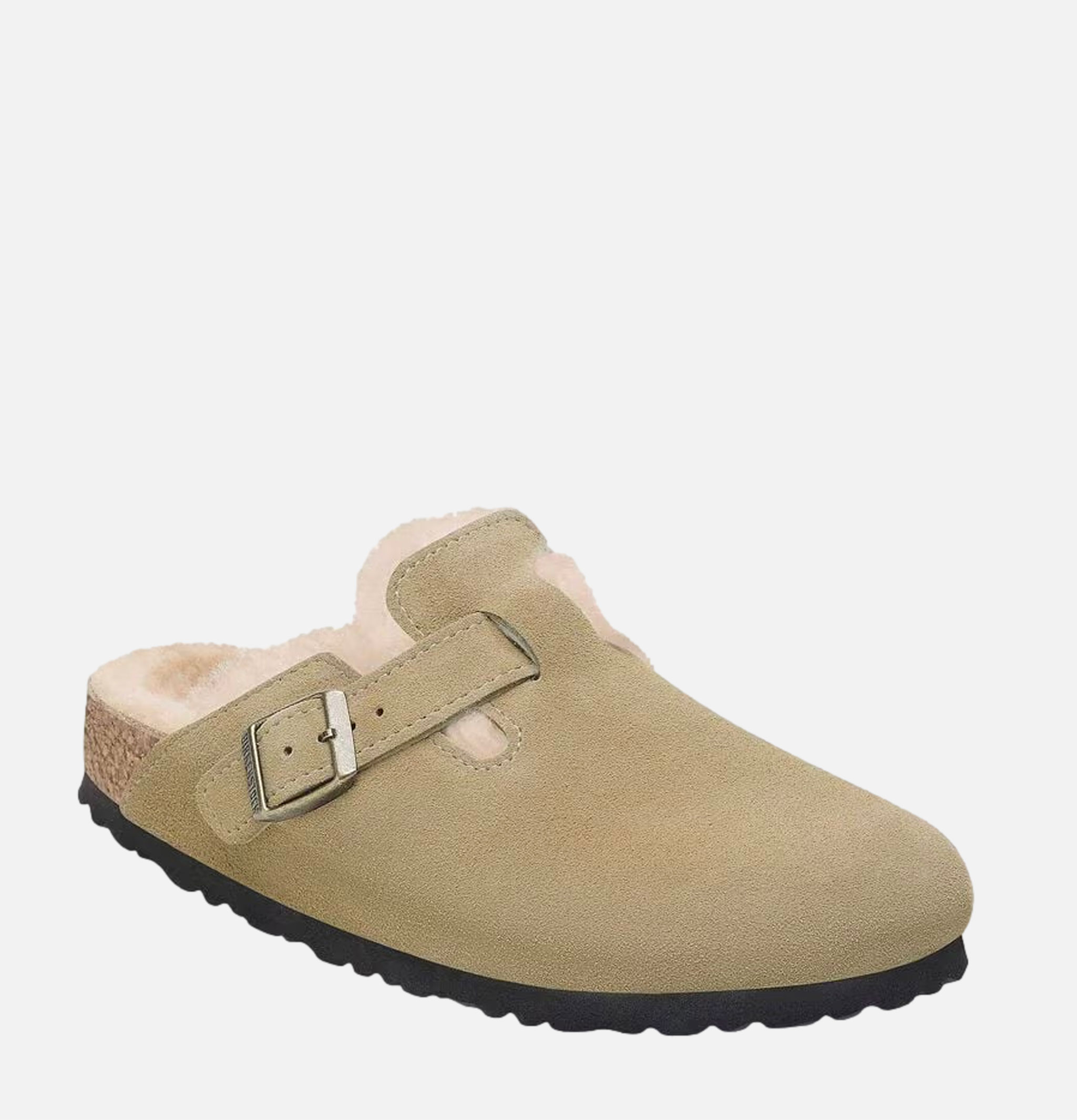 Birkenstock Boston Shearling Straight Narrow Taupe