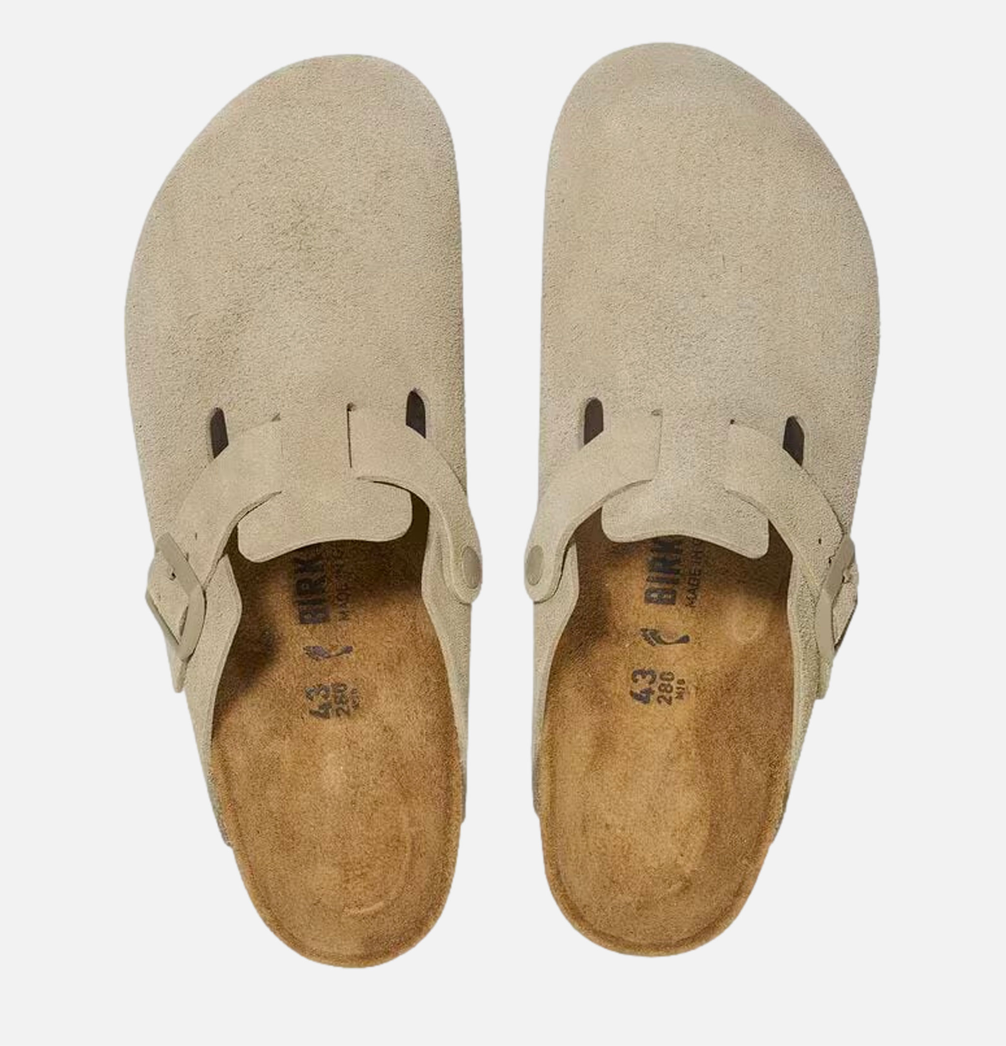 Birkenstock Boston Narrow Faded Straight Khaki