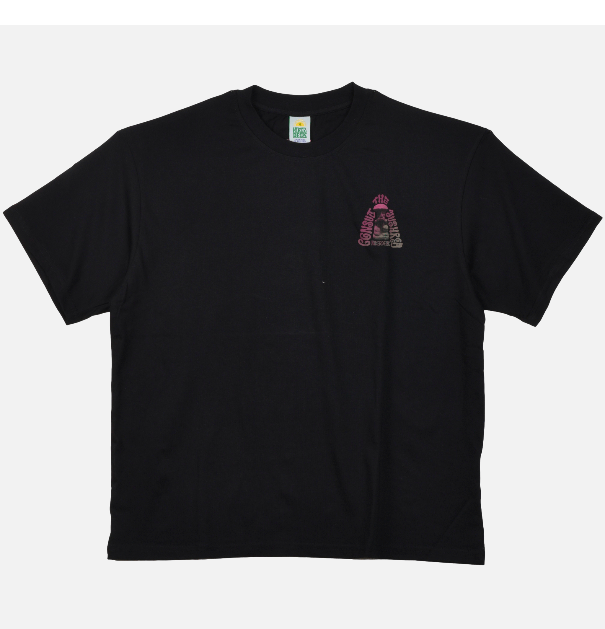 Hikerdelic T-shirt Consult The Mushroom Noir