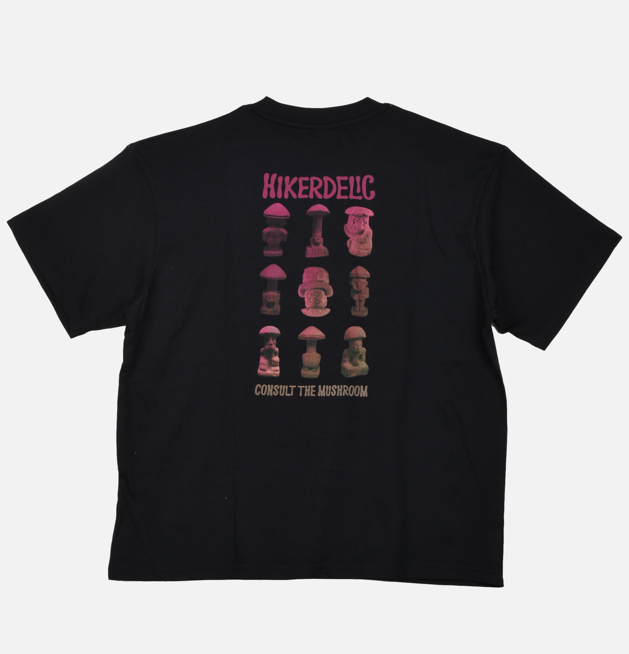 Hikerdelic T-shirt Consult The Mushroom Noir