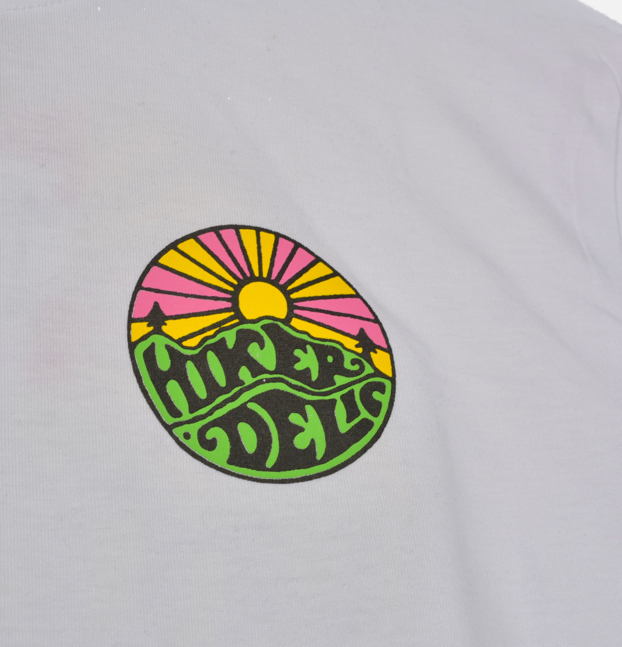 Hikerdelic Orginal Logo Tee Blanc