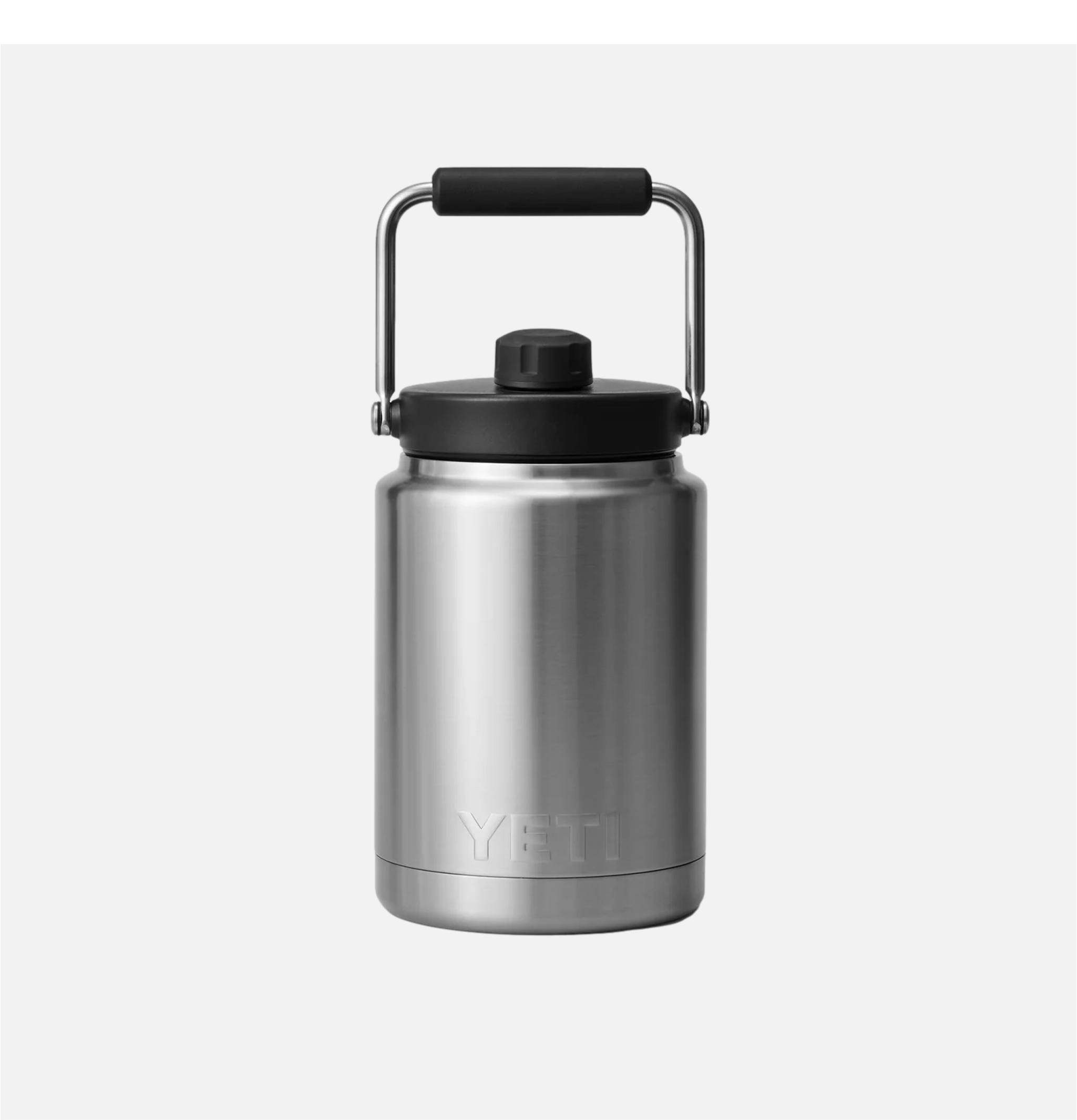 Yeti Rambler Half Gallon Jug Acier