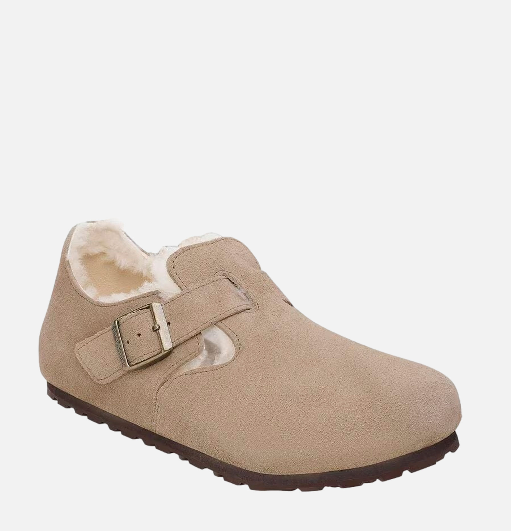 Birkenstock Chaussures London Shearling Taupe