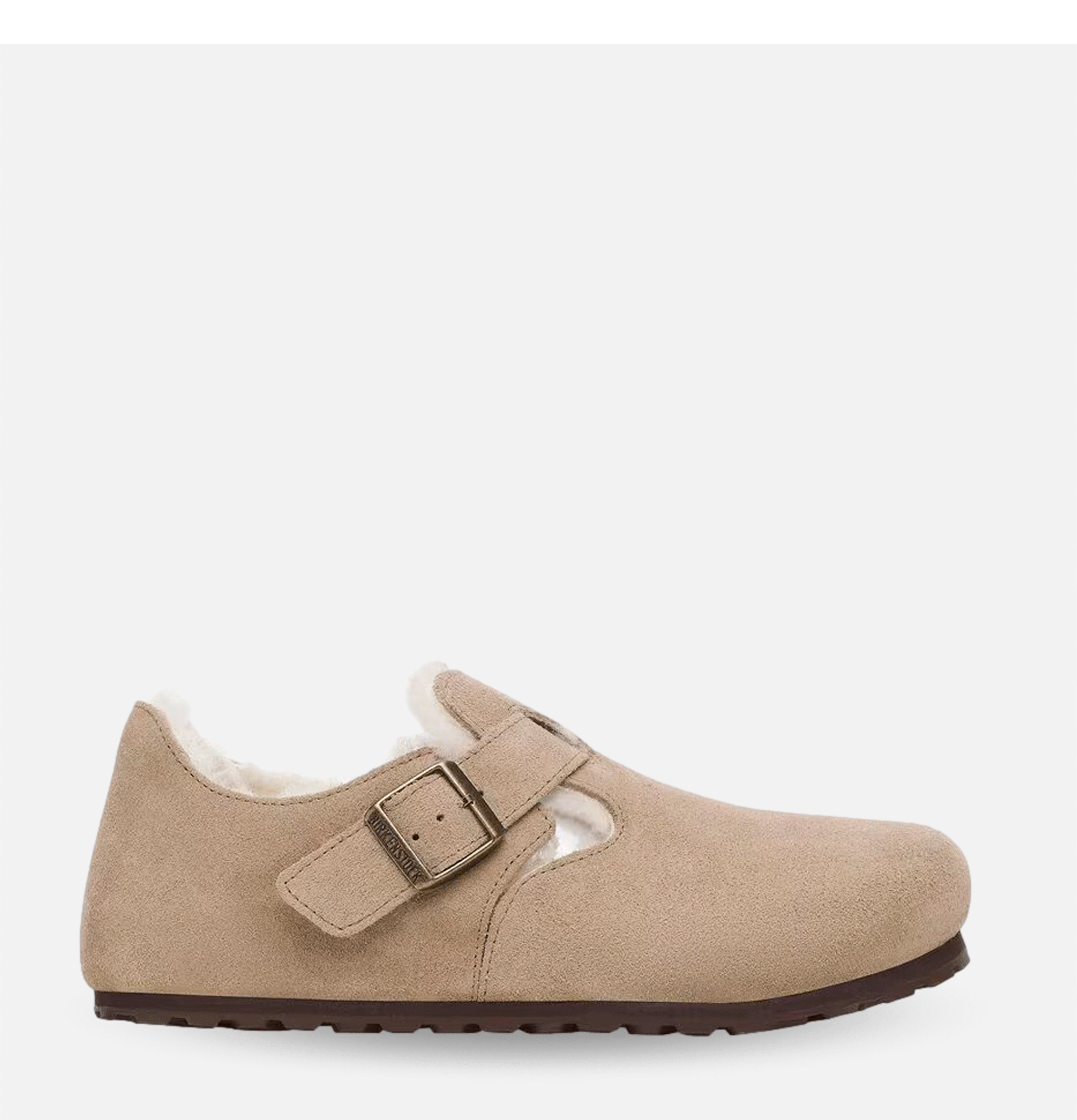 Birkenstock Chaussures London Shearling Taupe