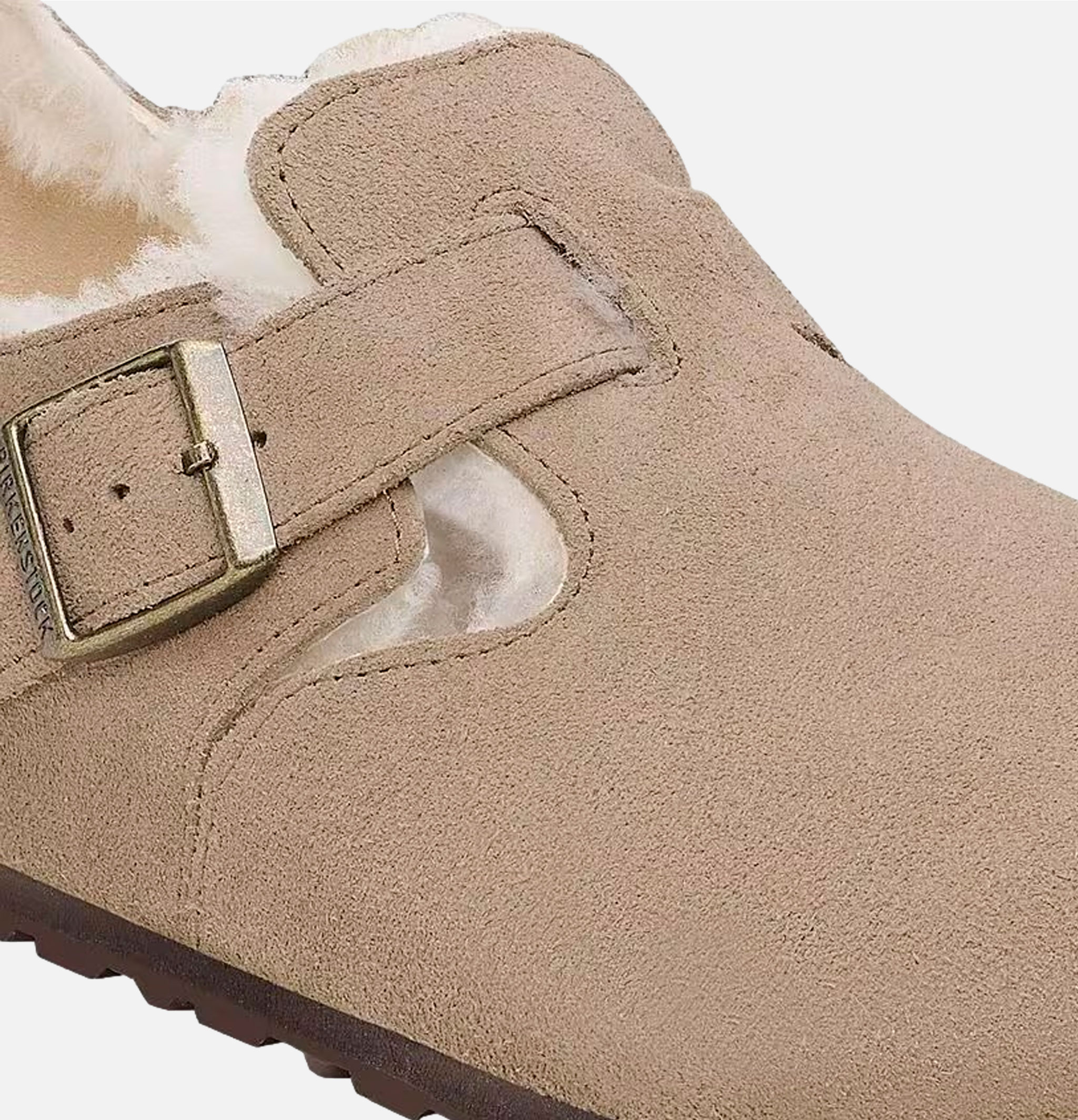 Birkenstock Chaussures London Shearling Taupe