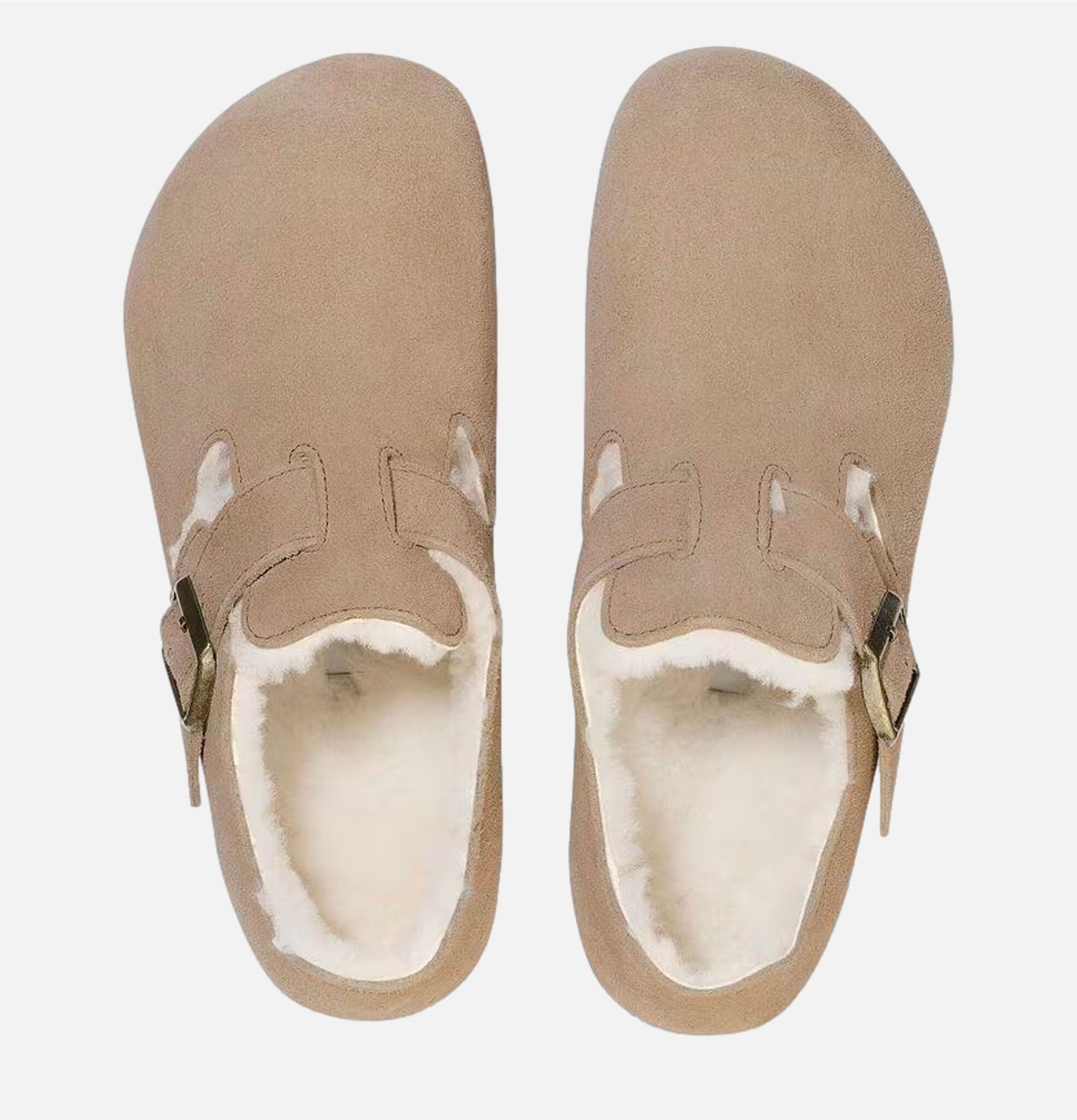 Birkenstock Chaussures London Shearling Taupe