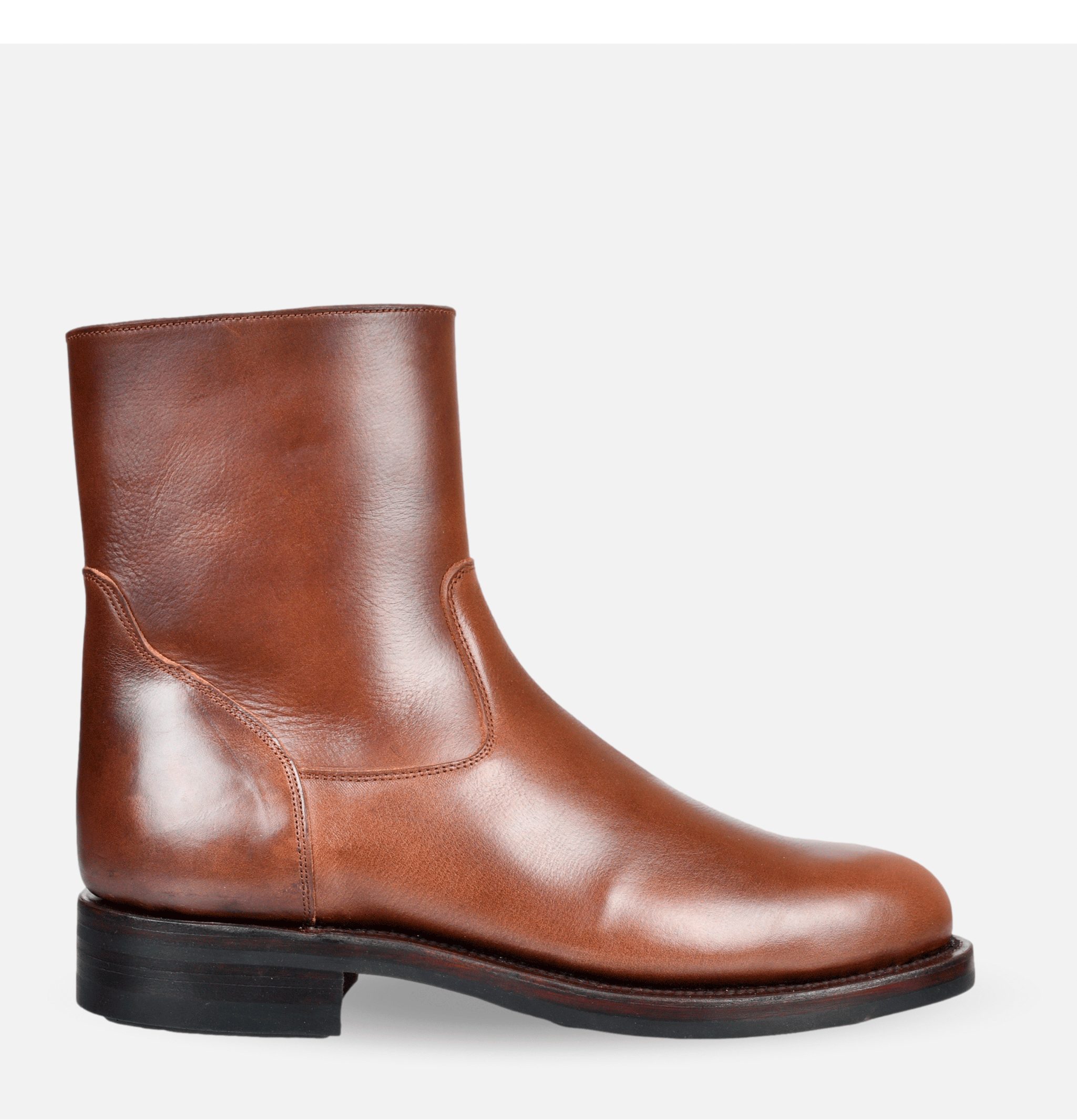 Unmarked Bottes Zip Boots Full Marron