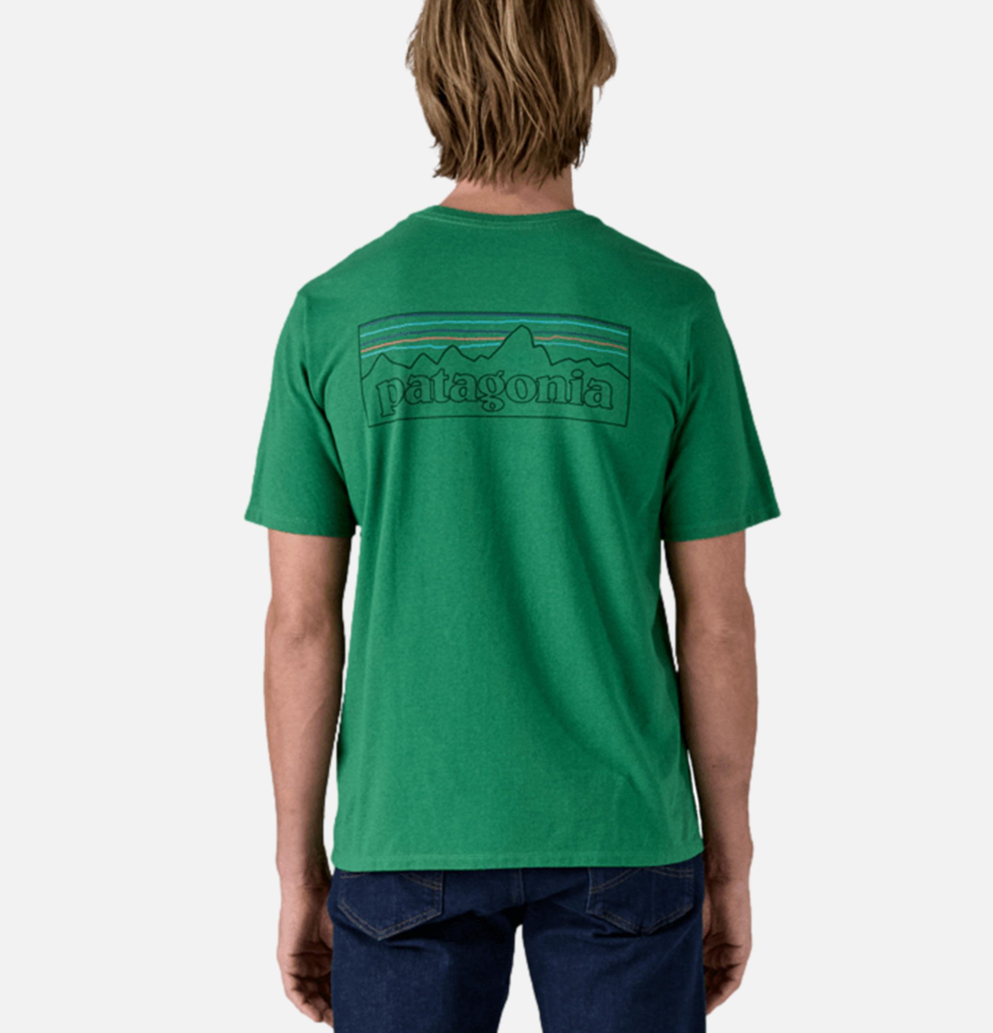Patagonia T-Shirt P6 Logo Heartleaf Green