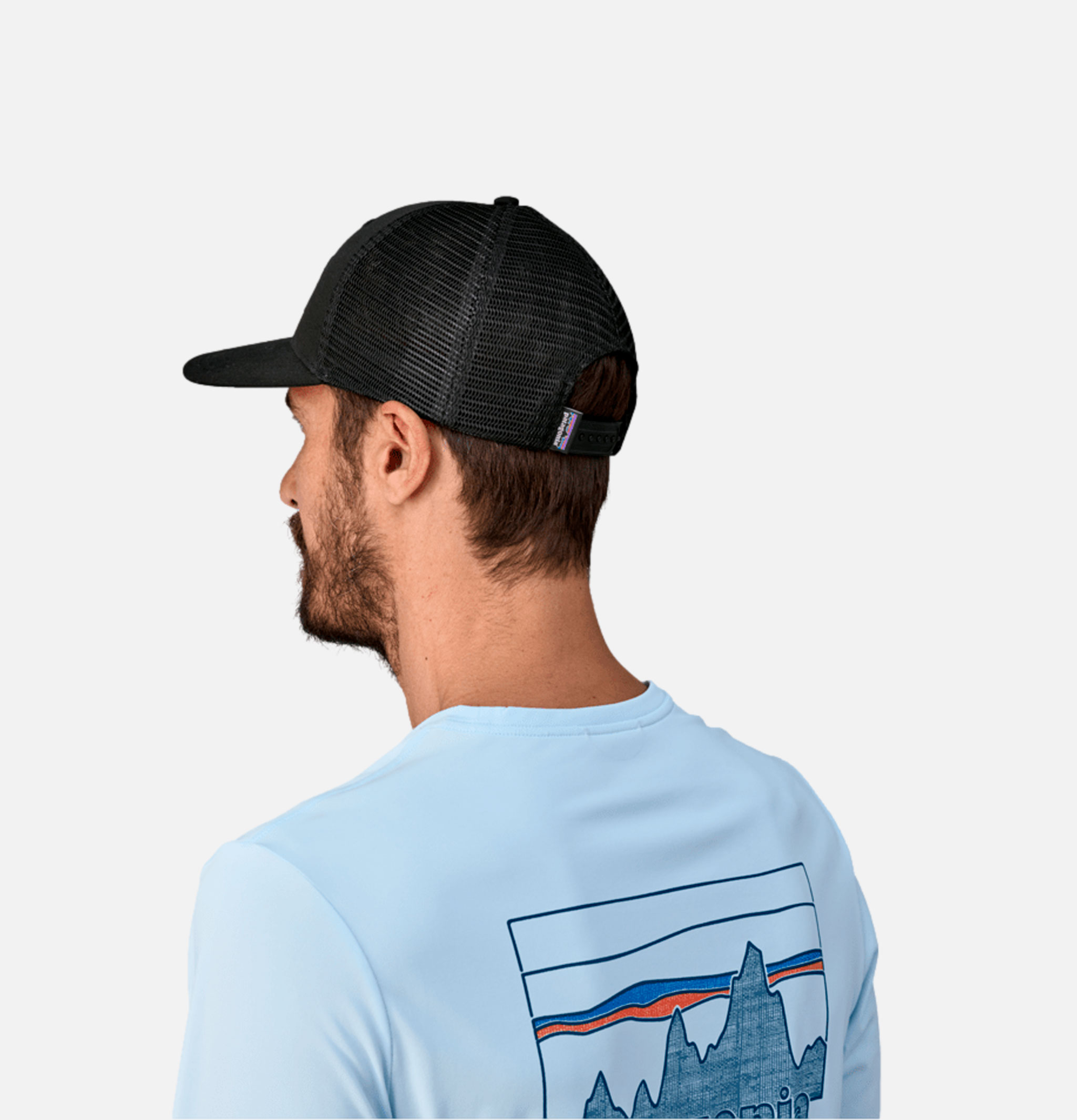 Casquette Patagonia P6 Logo Trucker Black