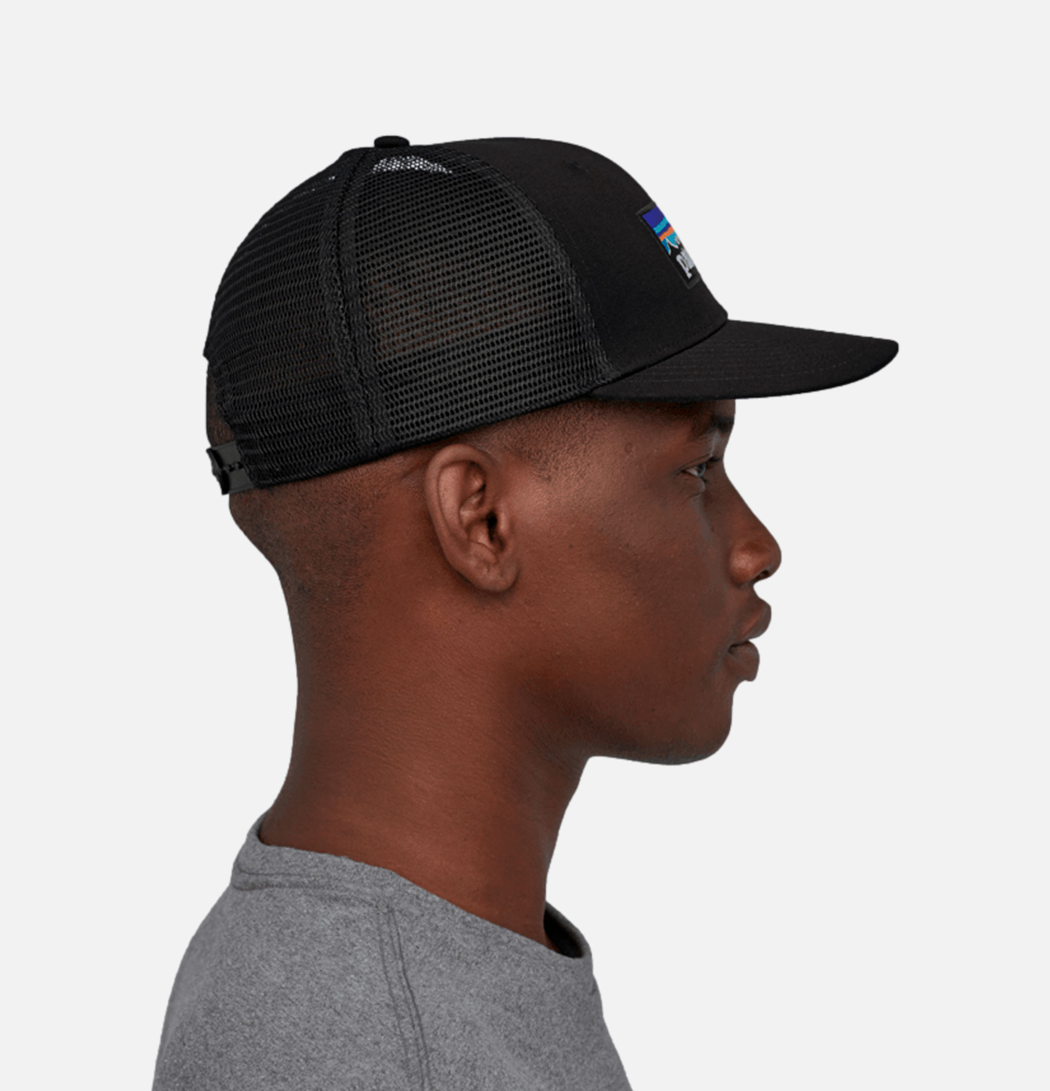 Casquette Patagonia P6 Logo Trucker Black