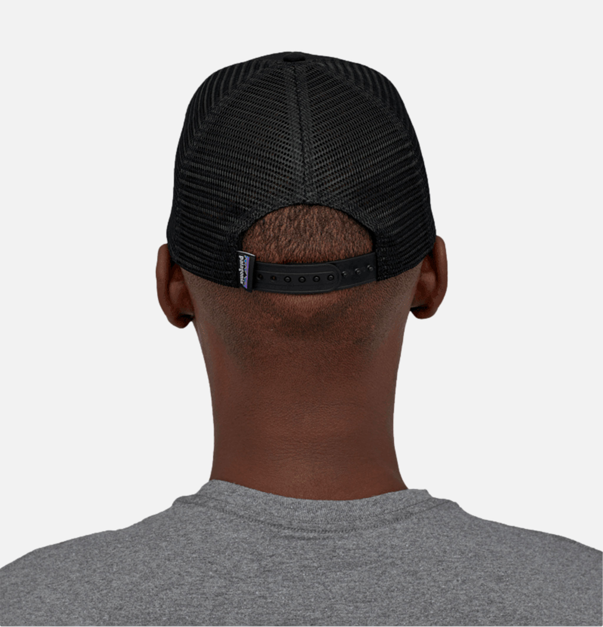 Casquette Patagonia P6 Logo Trucker Black