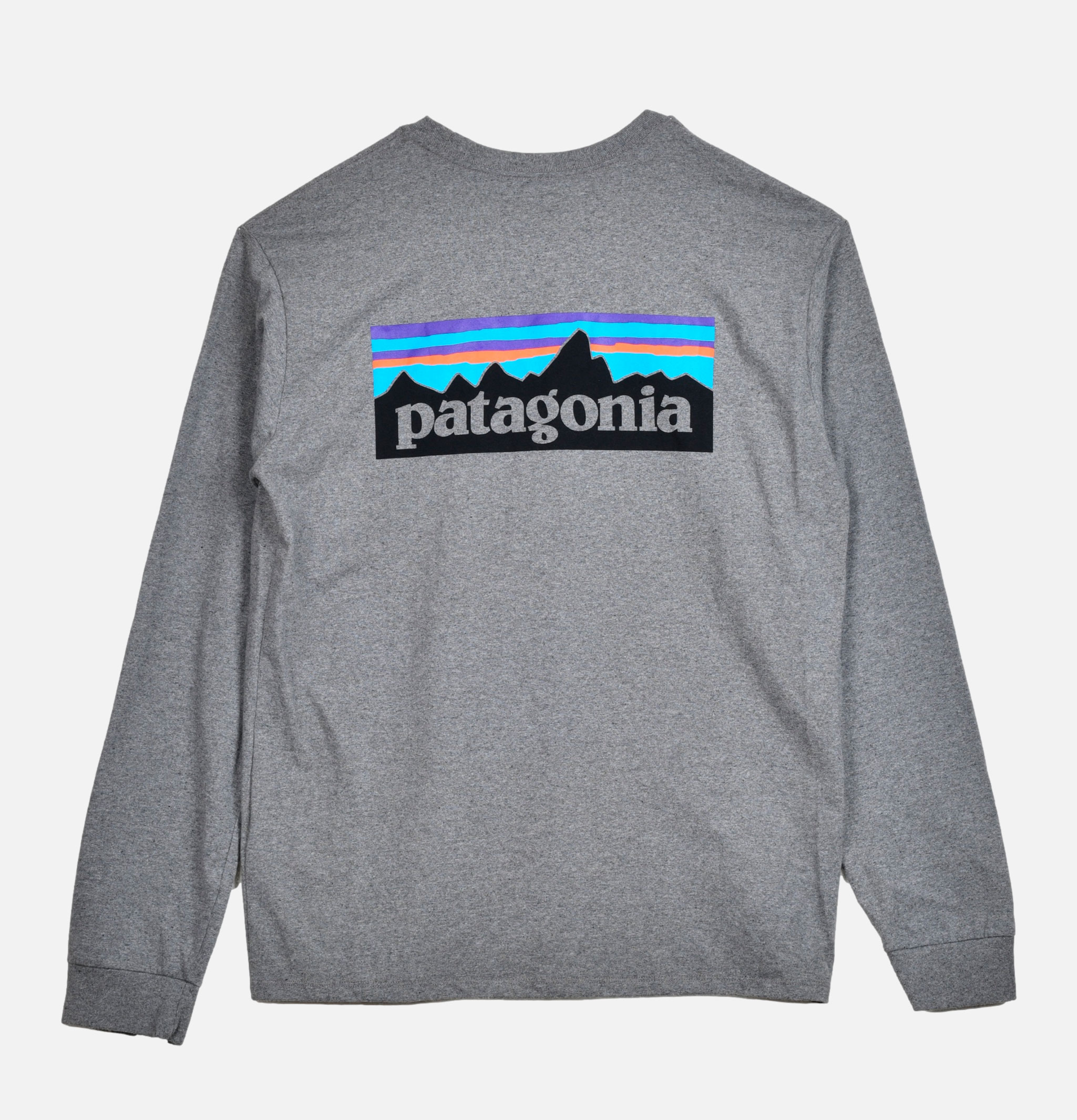 Patagonia T-Shirt P6 Logo LS Gris