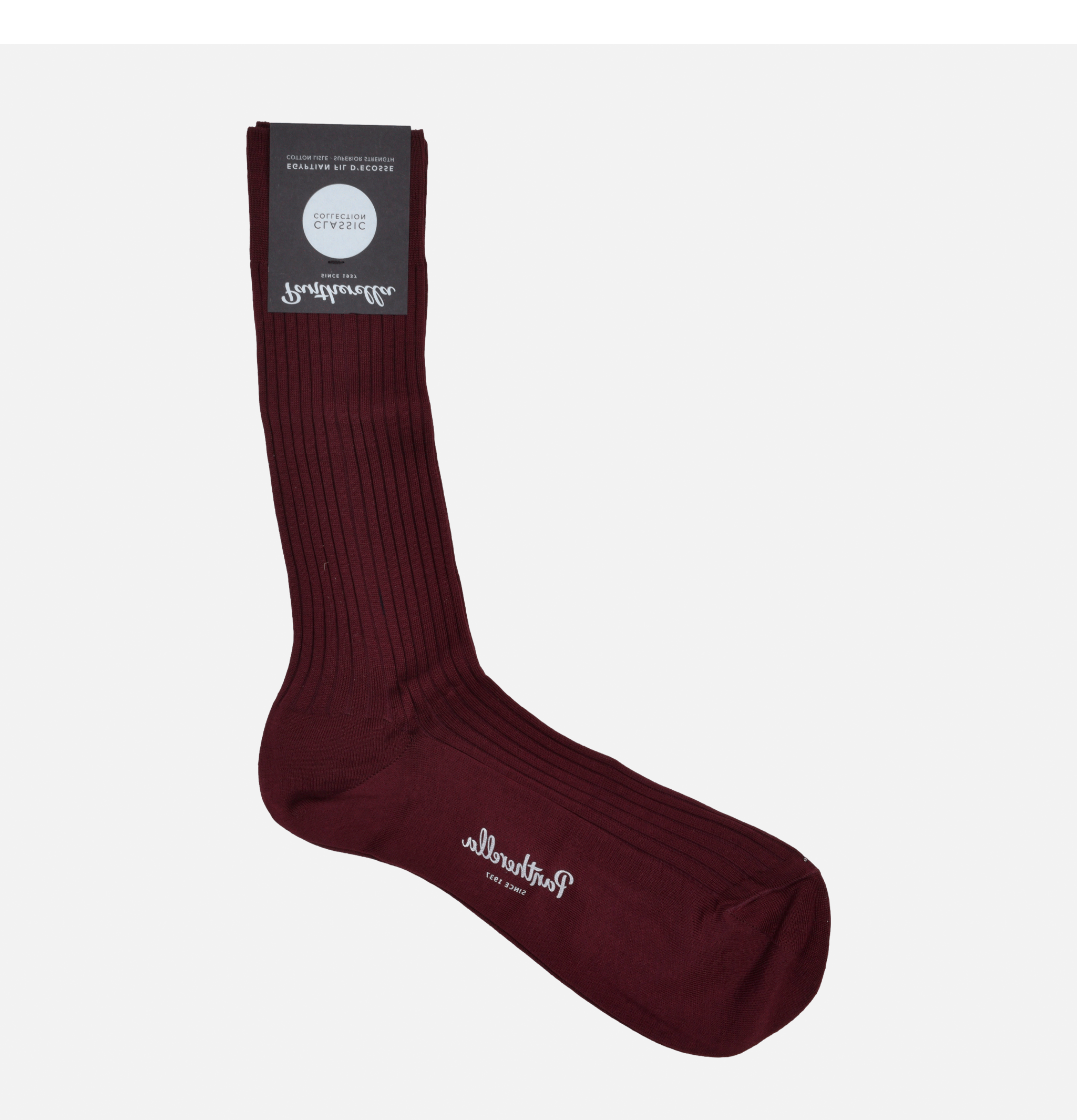 Pantherella Chaussettes Danvers Burgundy