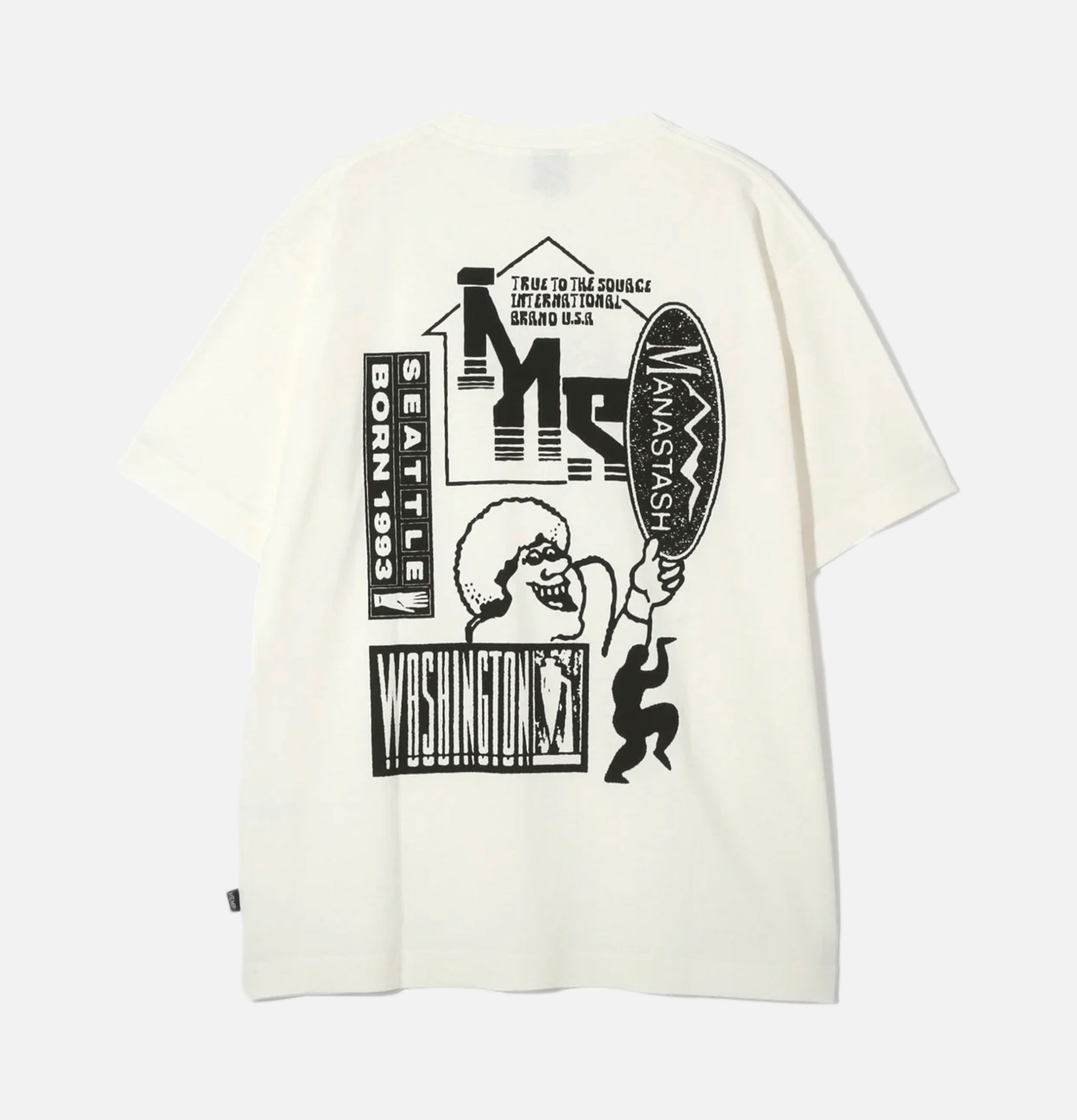 Manastash T-shirt Hemp Tee Jumble White