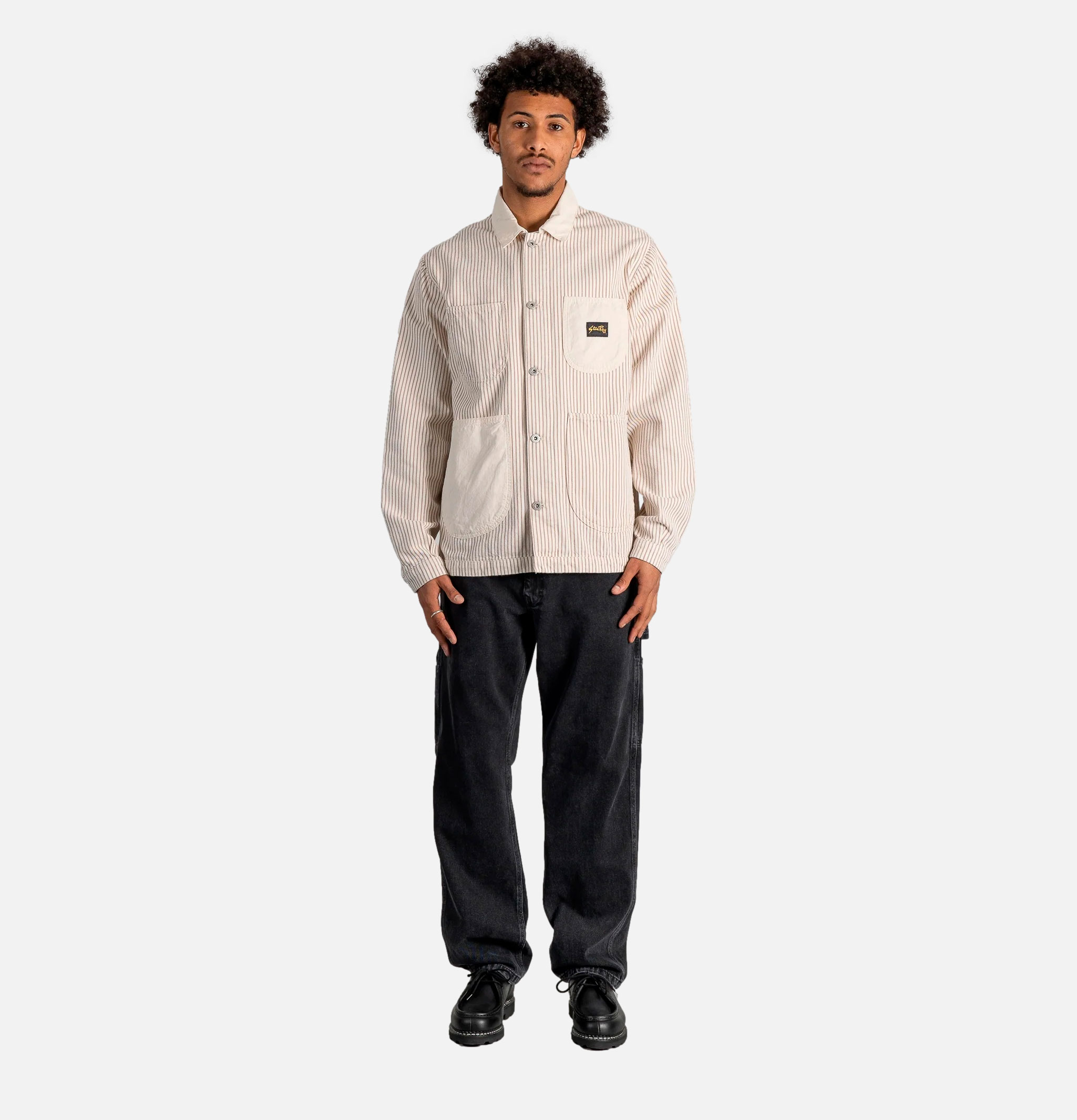 Stan Ray Coverall Jacket Hickory Mix