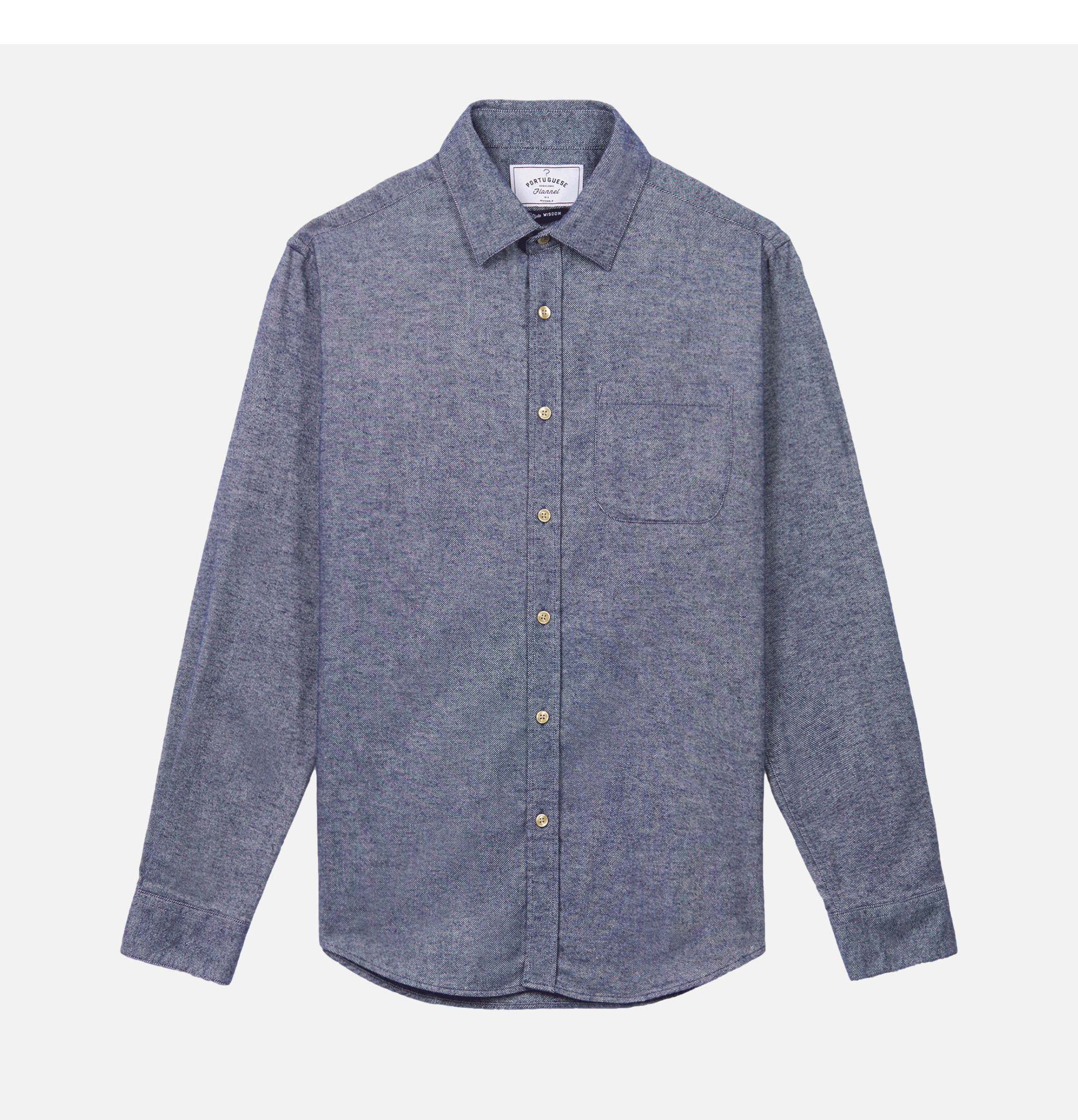 Portuguese Flannel Chemise Teca Indigo