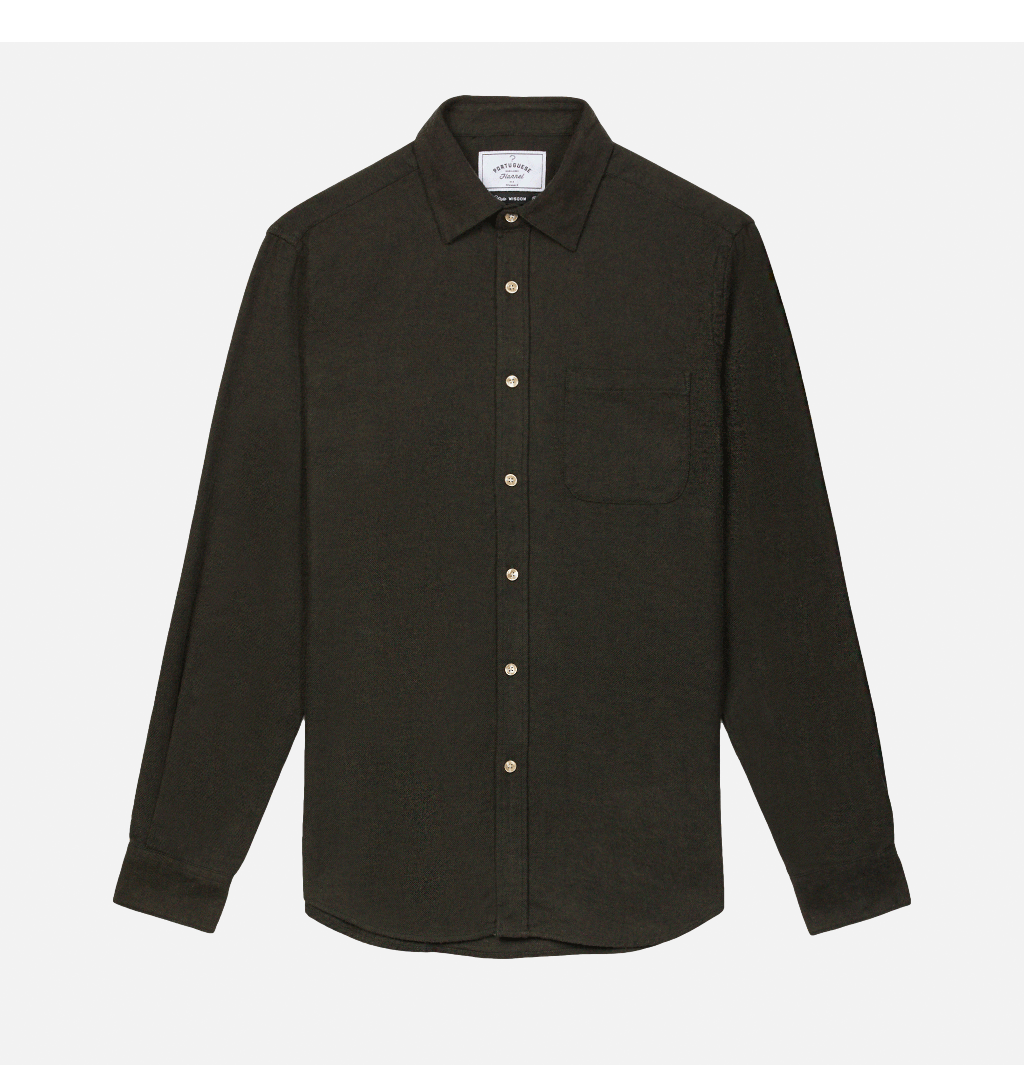 Portuguese Flannel Chemise Teca Vert