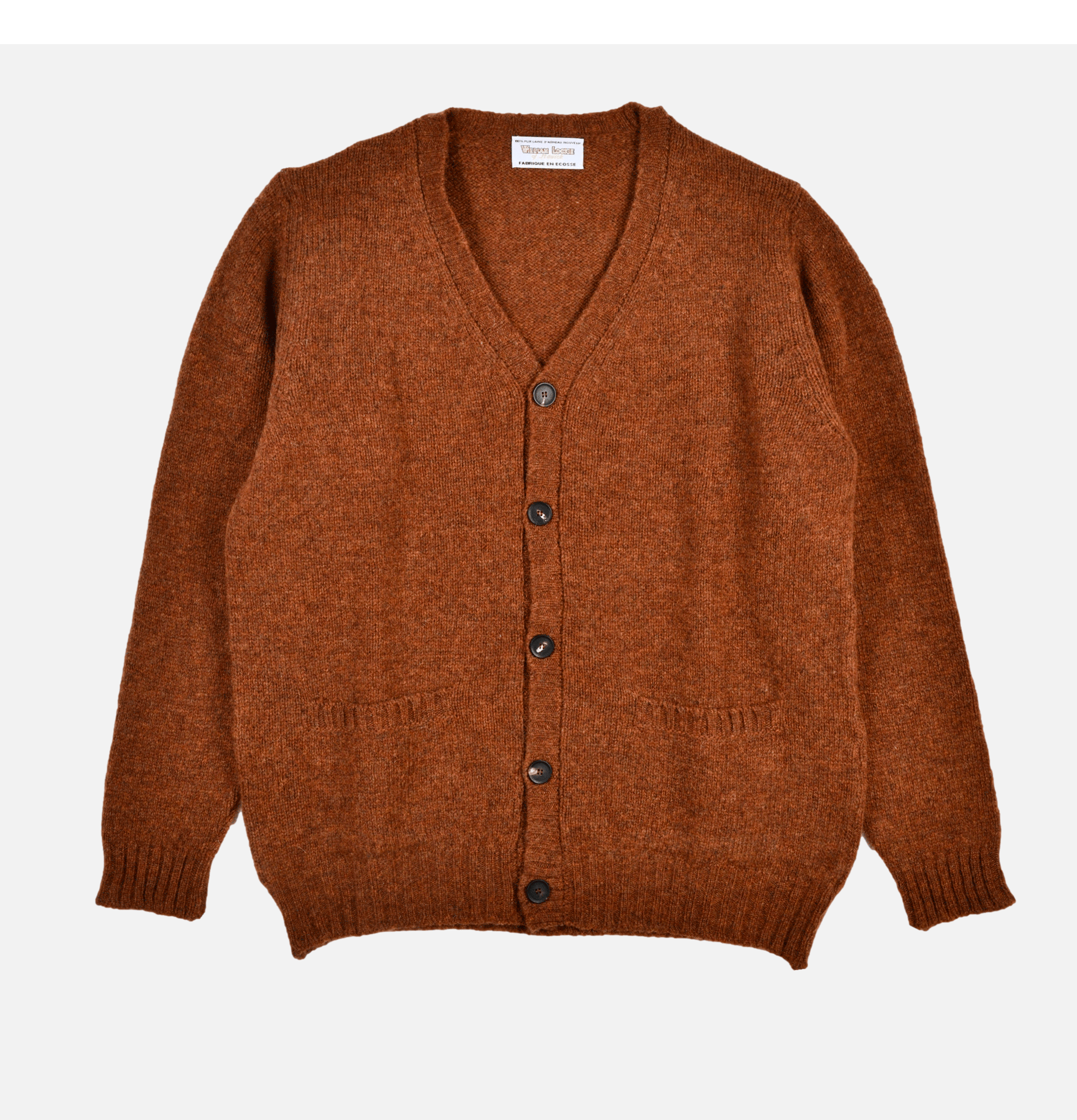 William Lockie Cardigan Aryan Pecan Marron