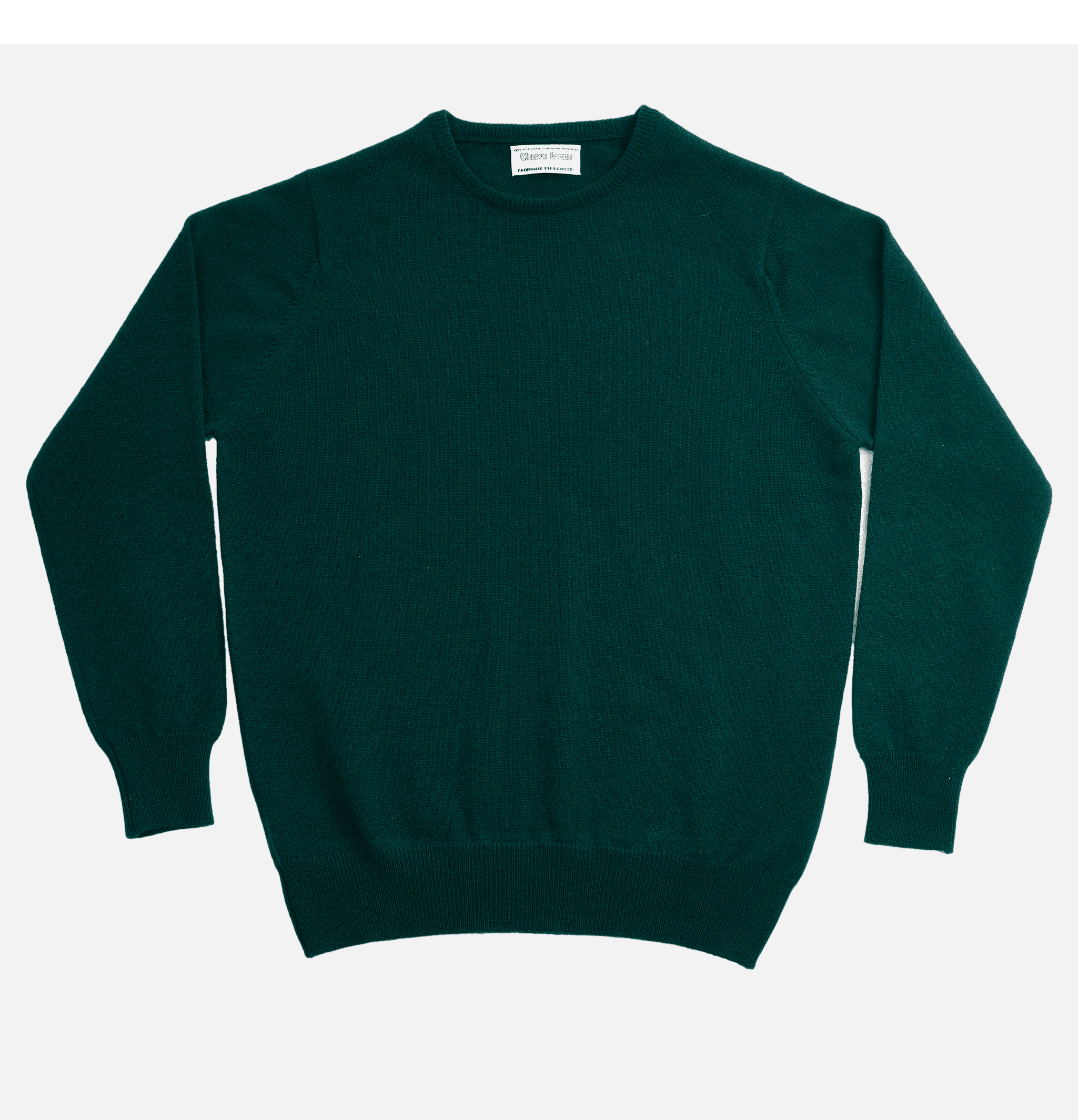 William Lockie Pull Col Rond Tartan Green