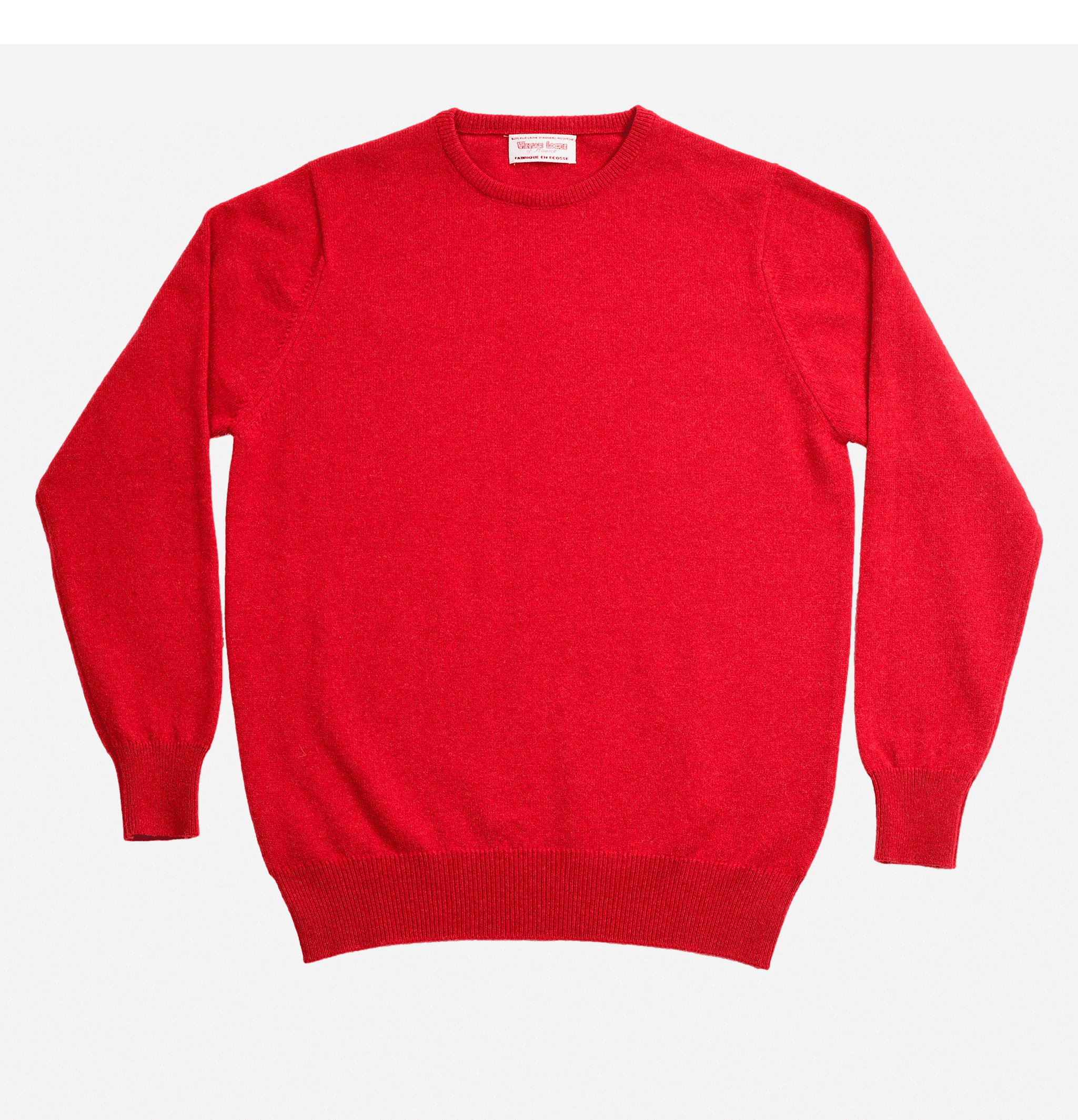William Lockie Round Neck Pullover Poppy Mix.