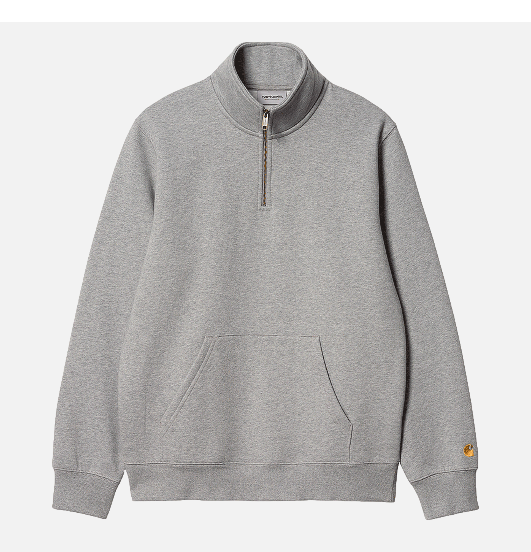 Carhartt WIP Sweatshirt Chase Zip Sweater Grey Heather