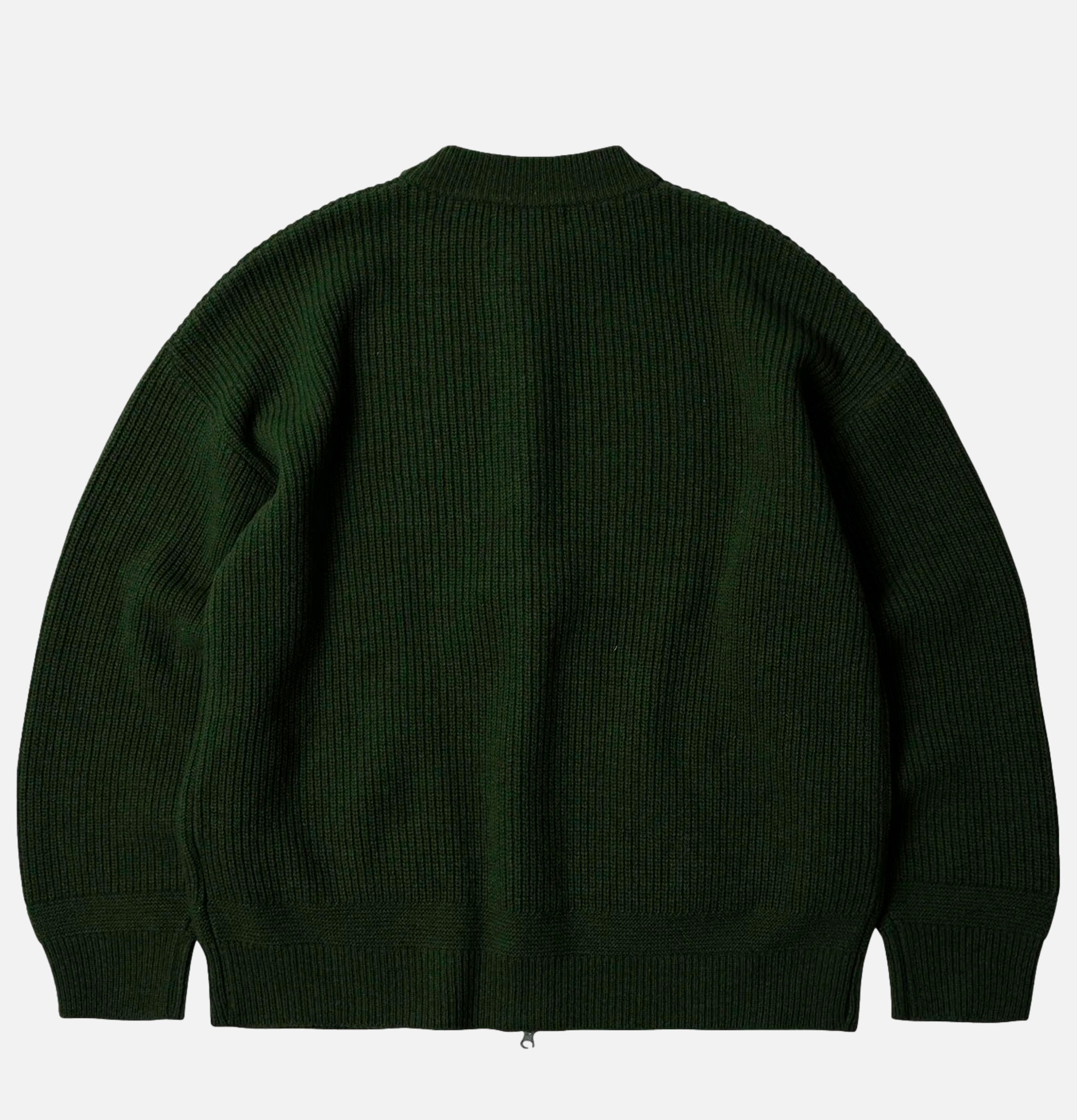 Frizmworks - Wool Deck Zip Cardigan Forest Green