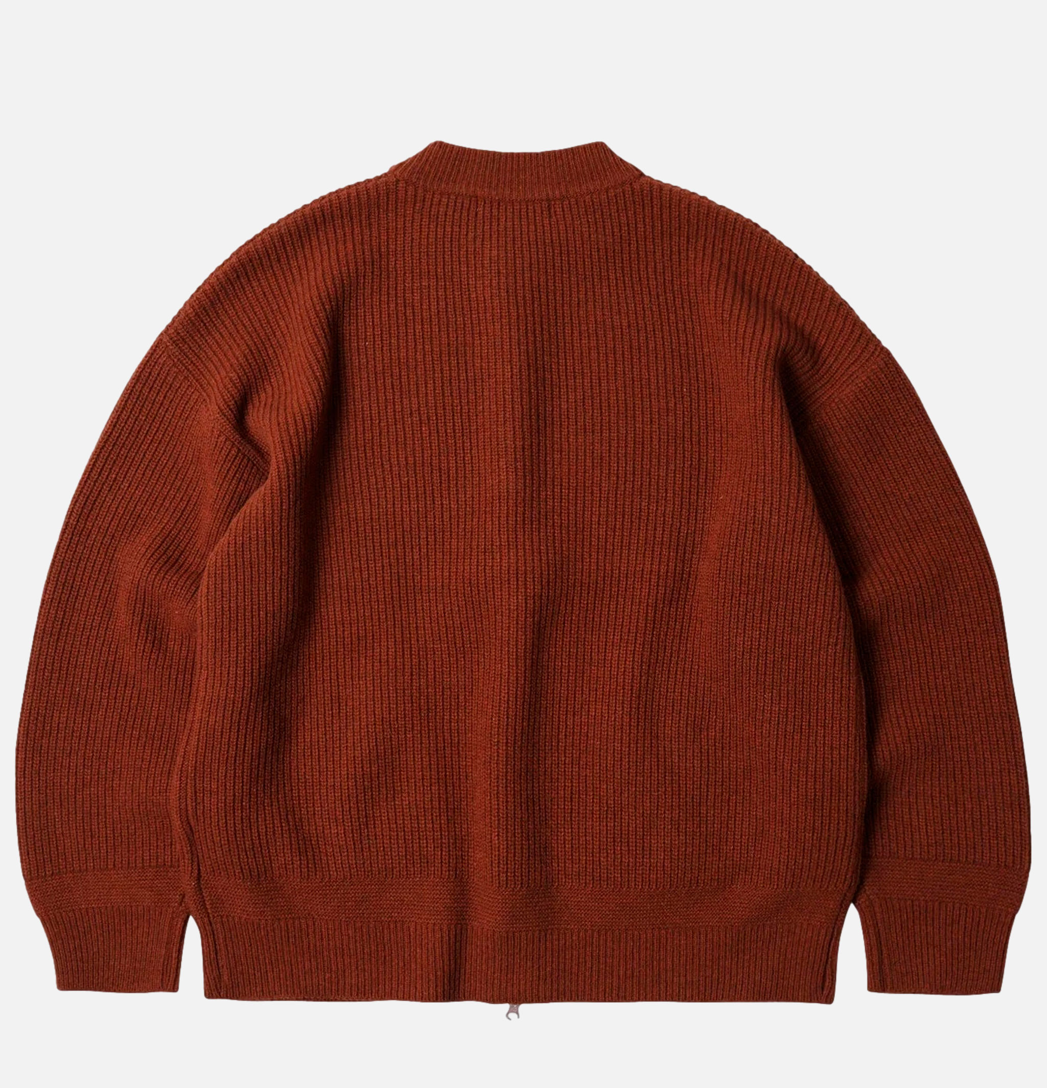 Frizmworks – Wool Deck Zip Cardigan Brick