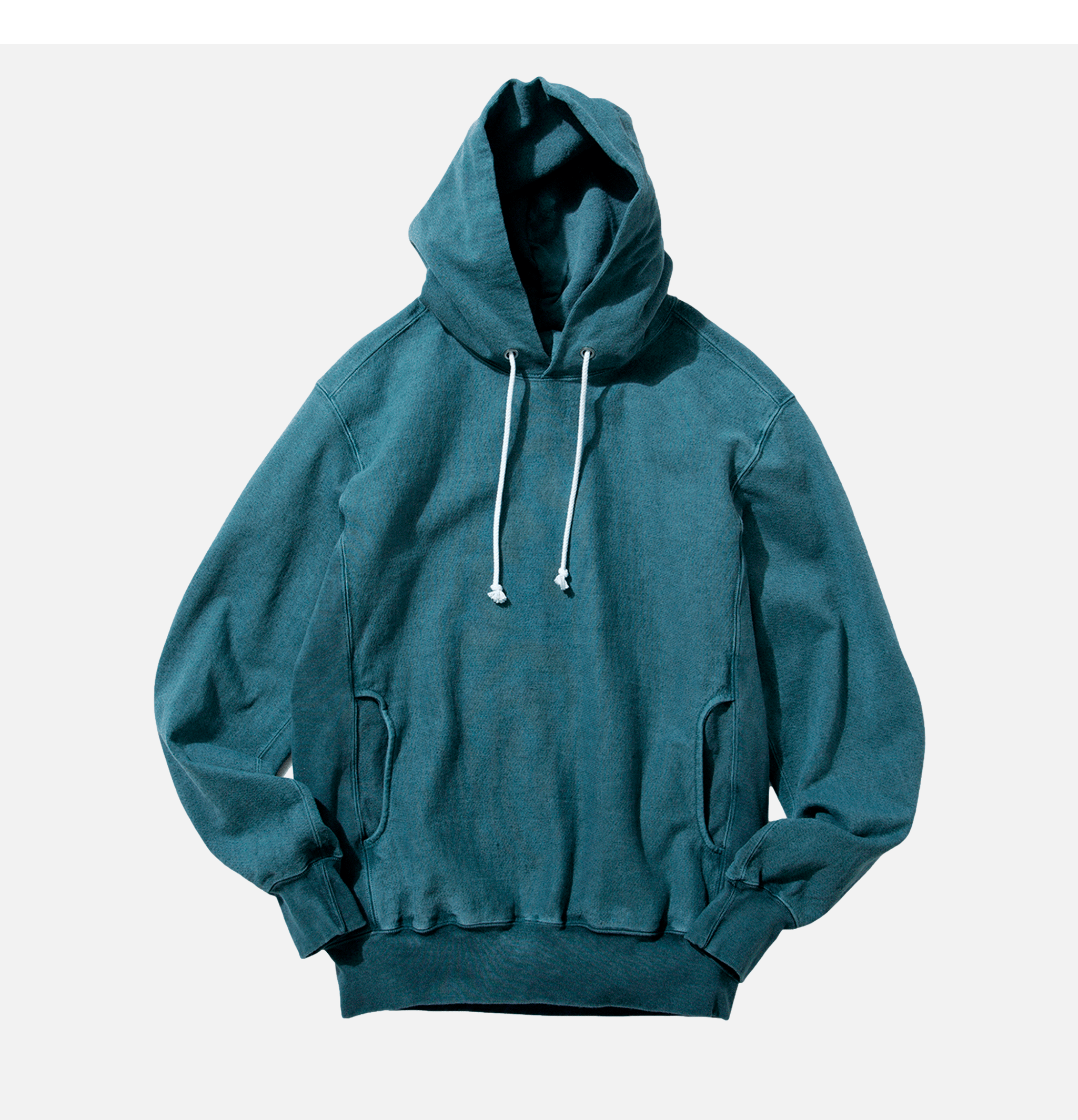 Good On Japan Sweat Heavy Hooded Crew Slate Grey