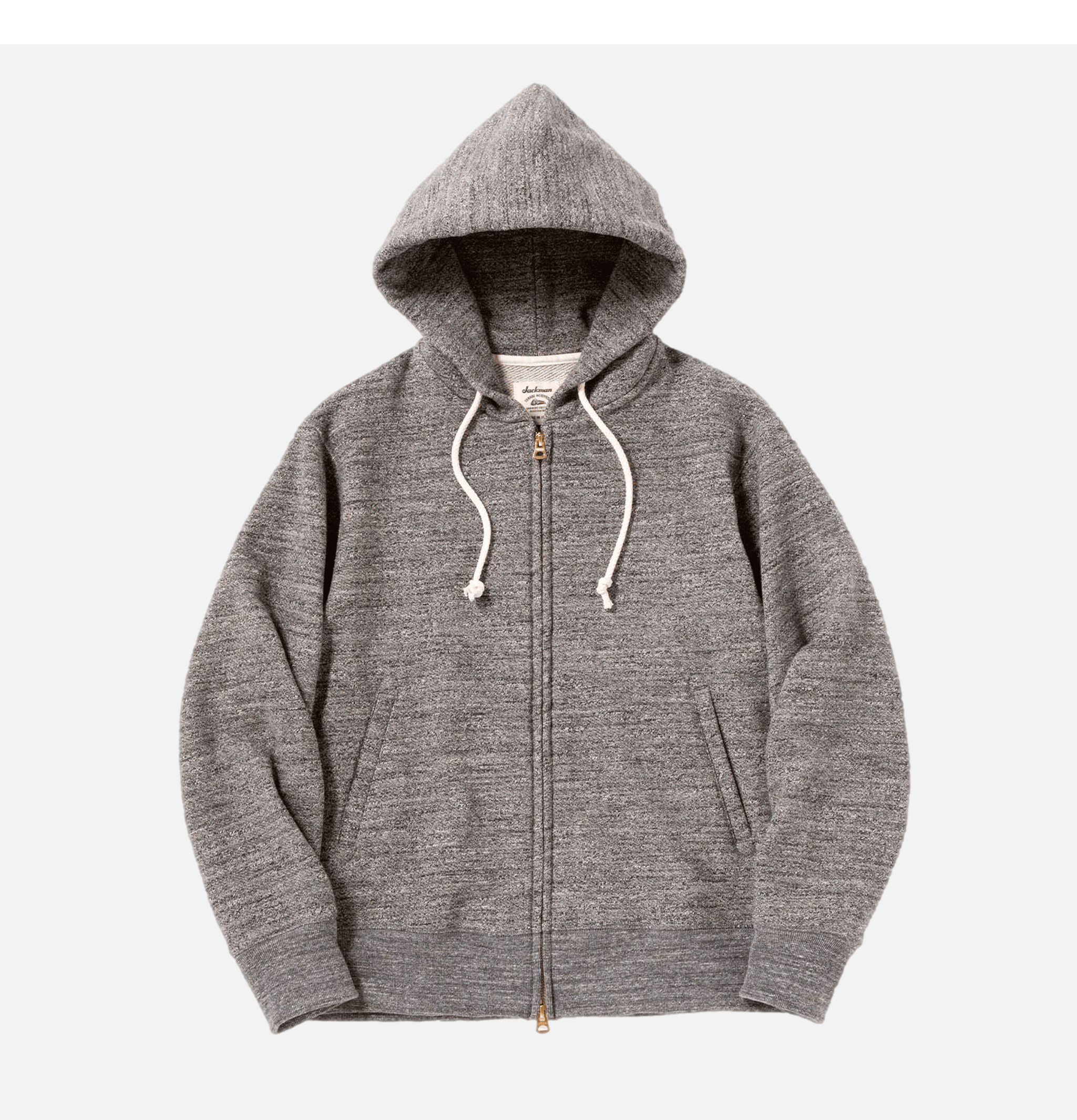 Jackman Sweat Parka Sweatshirt Heather Grey