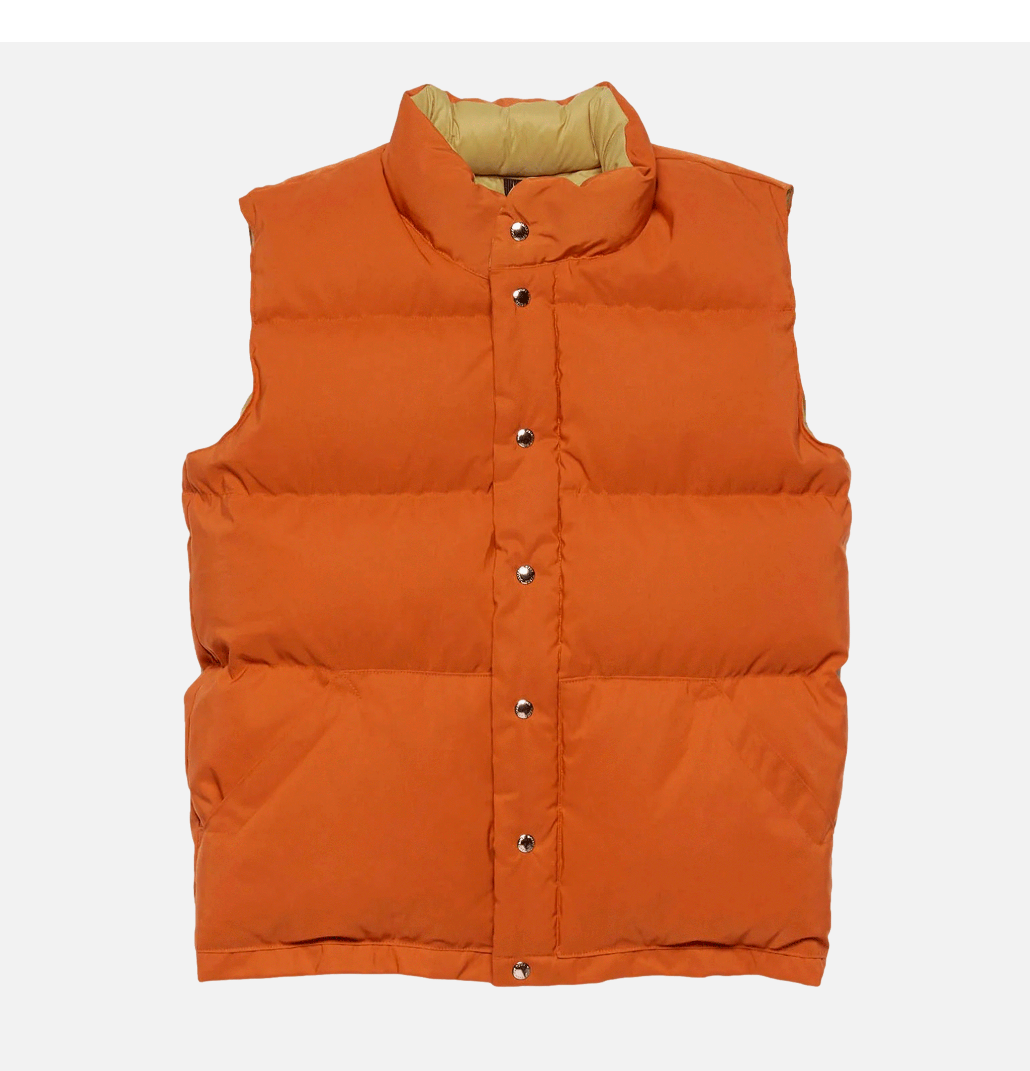 Crescent Down Works Gilet Italian Vest Rust.