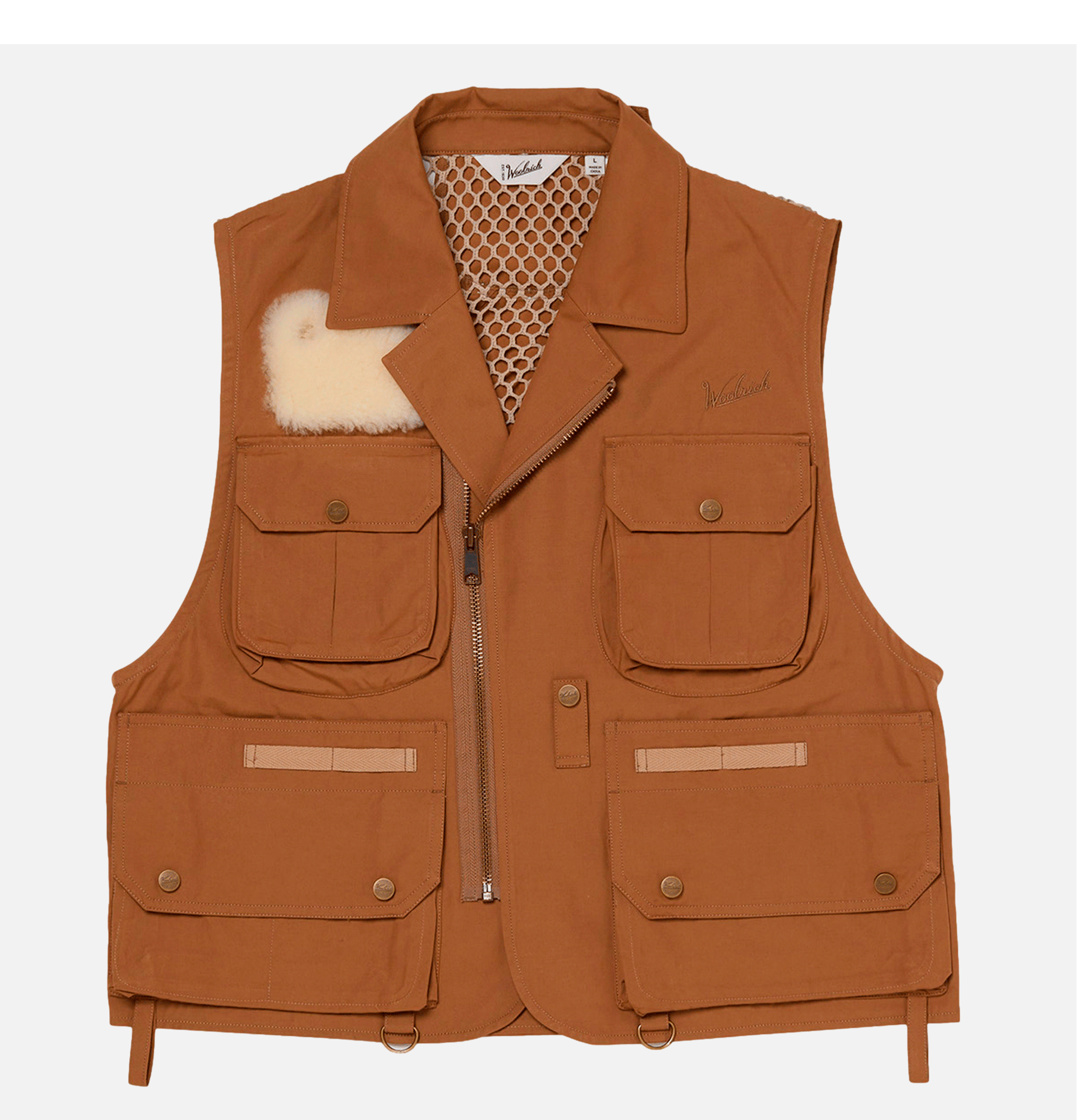 Woolrich Gilet de pêche classique Beige