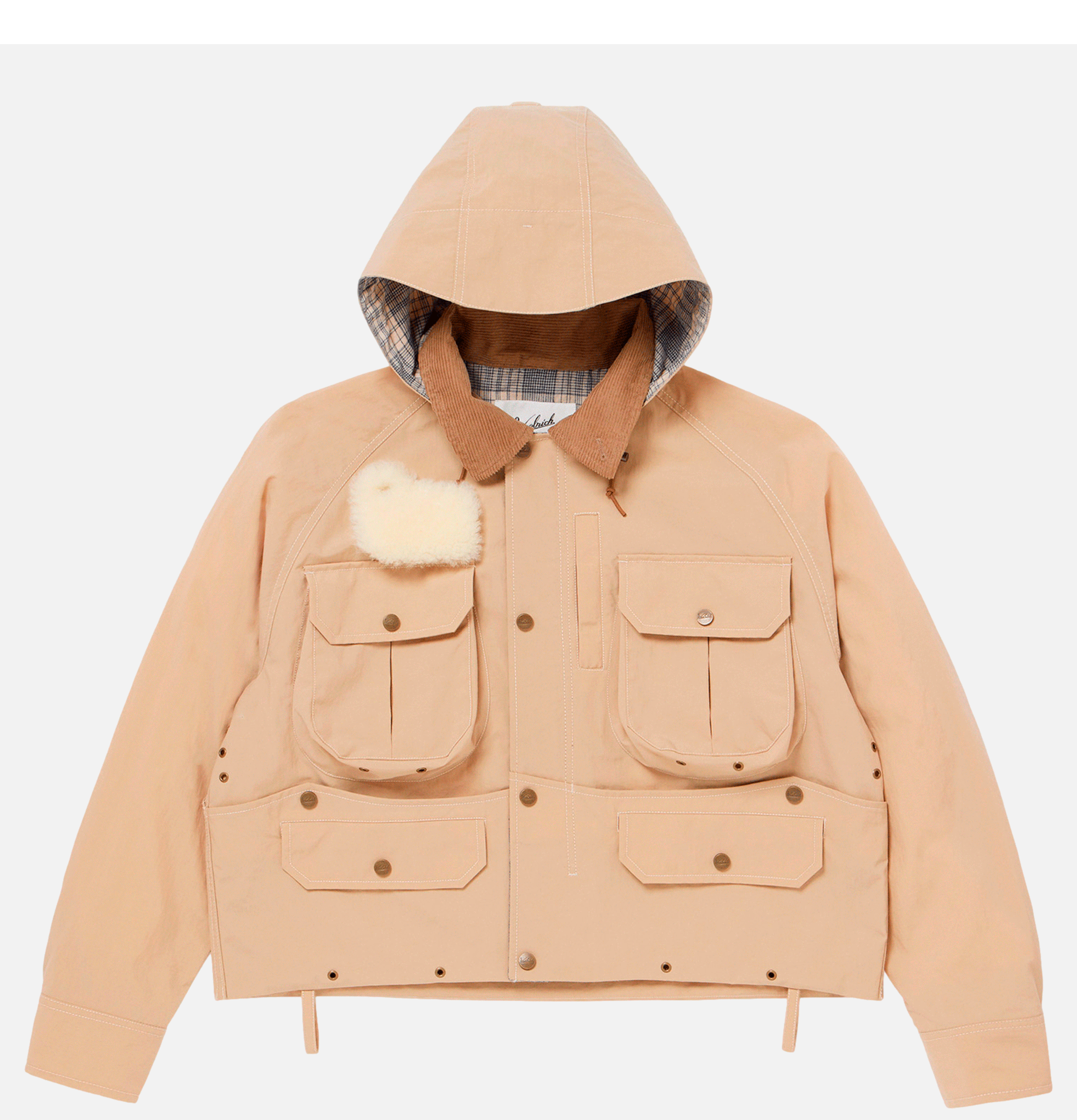 Woolrich Recycle Nylon Oxford Jacket Beige