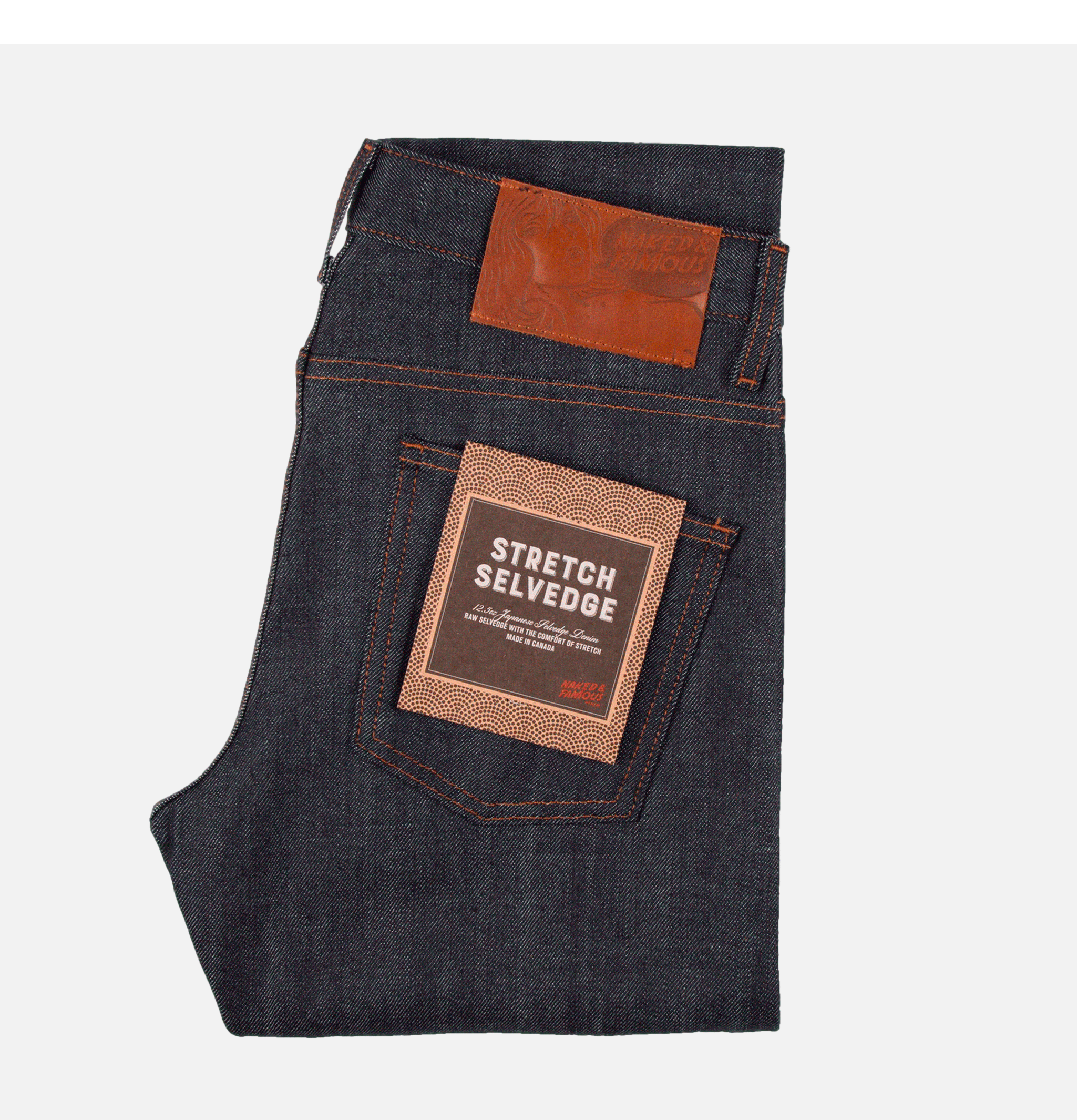 Naked and Famous | Jean Superguy Stretch | Selvedge Blue | Shop Royalcheese Paris